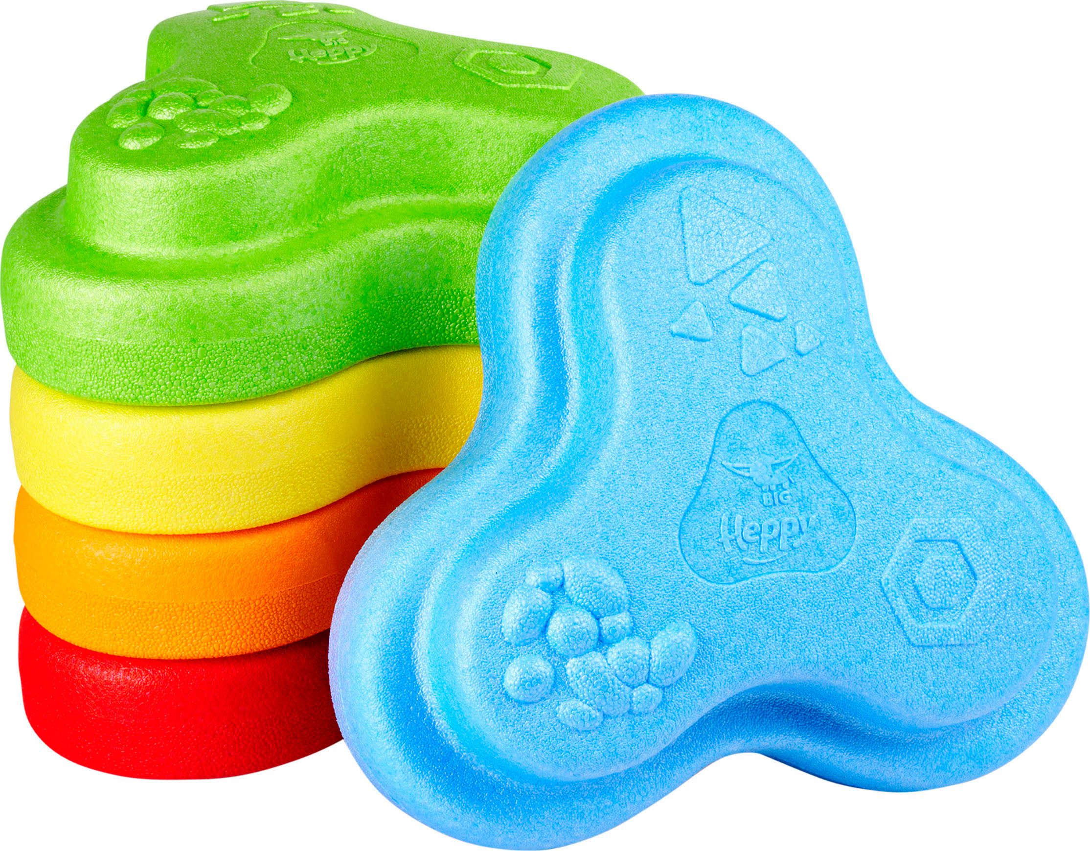 BIG Balancetrainer BIG Heppy Rocks, Spielsteine, mit drei verschiedenen Oberflächenstrukturen