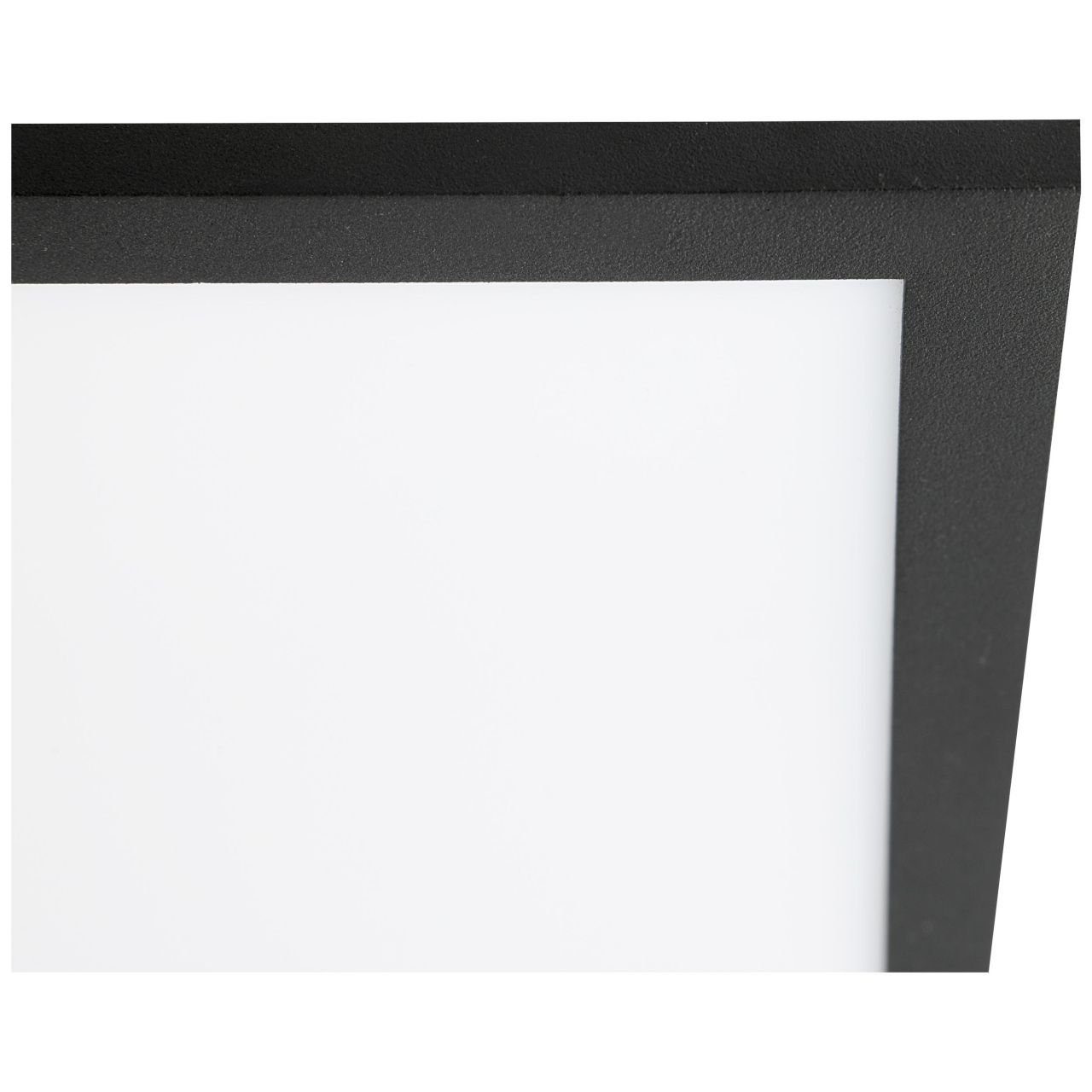 Brilliant Deckenleuchte Buffi, 4000K, Lampe, Buffi LED Deckenaufbau-Paneel  60x60cm sand schwarz, Metall/Kuns, PRODUKTINFO - 1x 40W LED Leuchtmittel