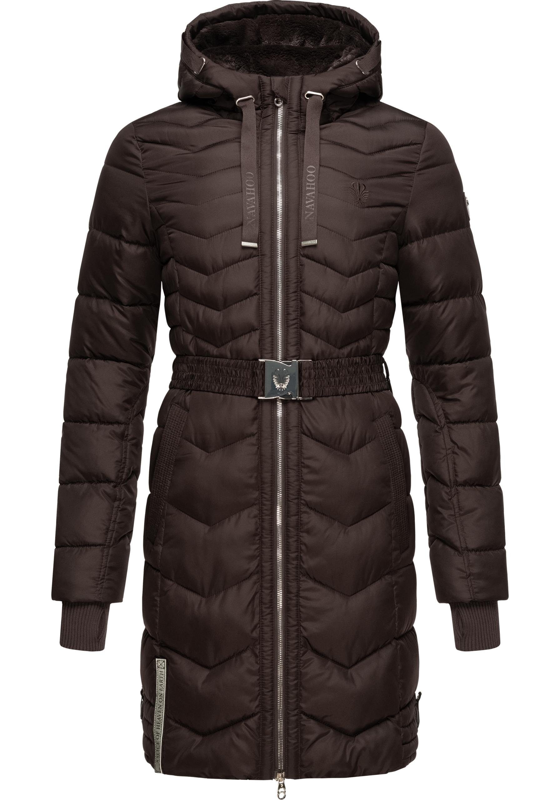 Navahoo Steppmantel Alpenveilchen Stylischer Wintermantel mit schicken Details