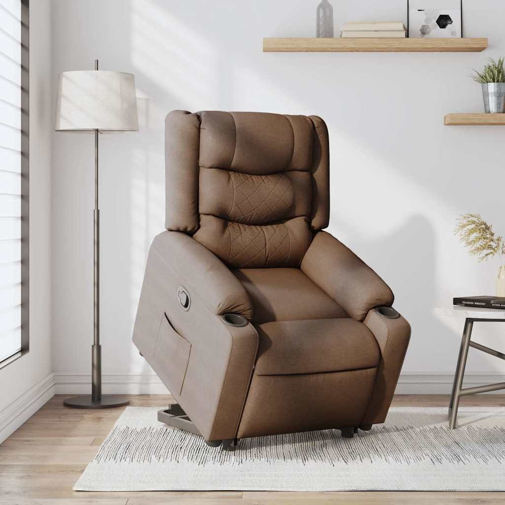 vidaXL Sessel Relaxsessel mit Aufstehhilfe Braun günstig online kaufen