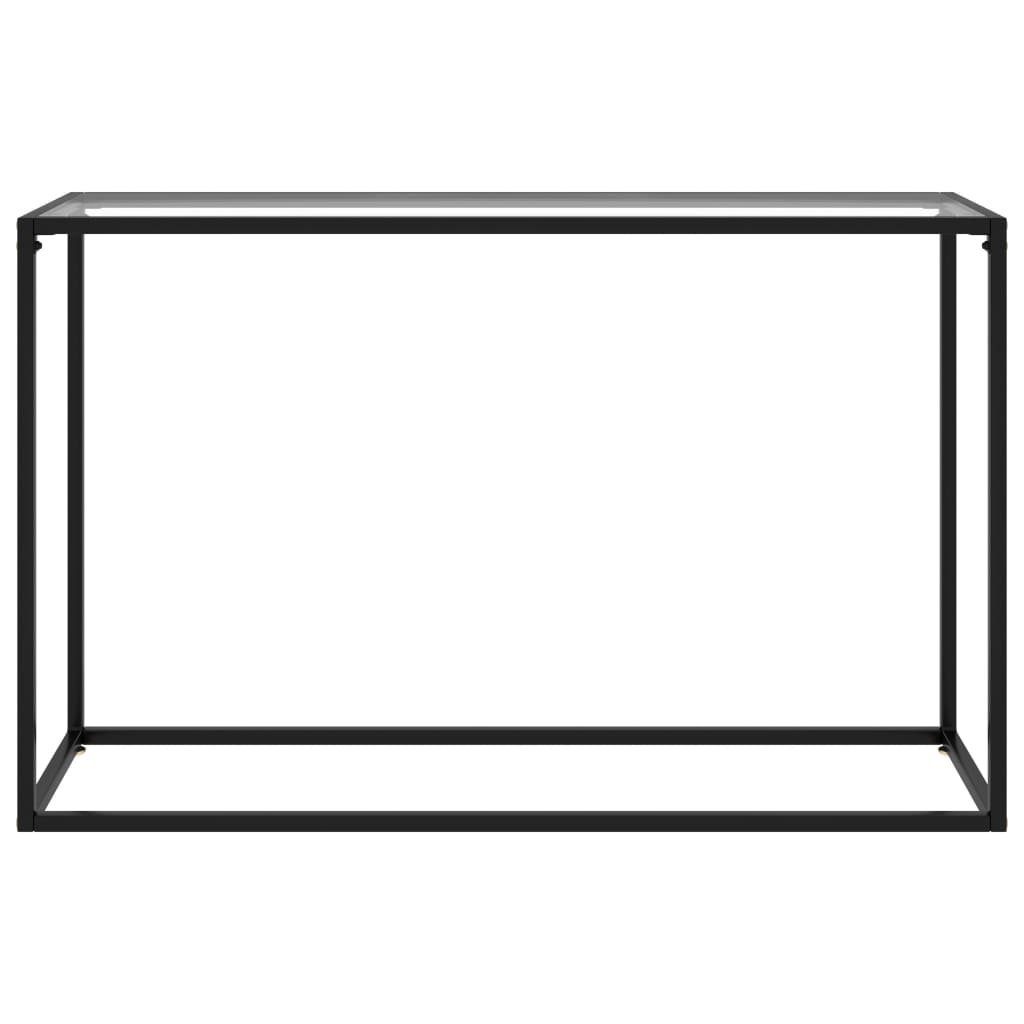 furnicato Transparent Beistelltisch Konsolentisch Hartglas cm 120x35x75 (1-St)