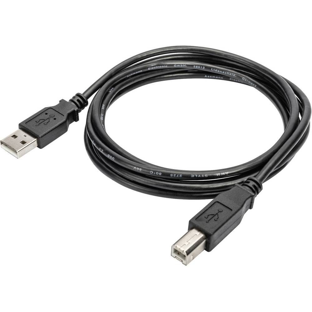 Digitus USB Anschluss-Kabel, 1.8 m, 10 Stück, USB 2 Typ-A USB-Kabel, Geschirmt, doppelt geschirmt