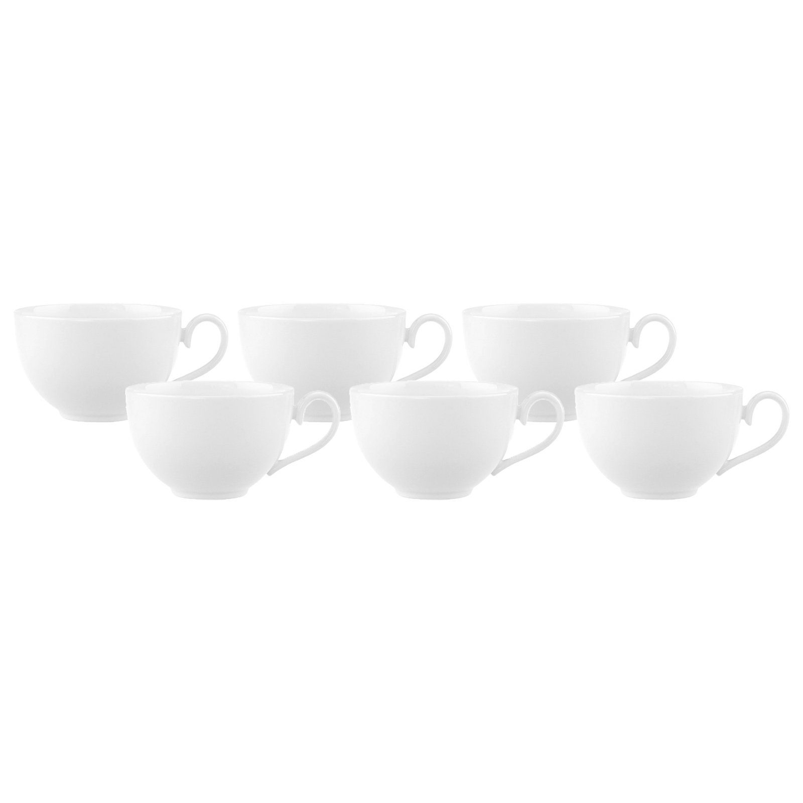 Villeroy & Boch Tasse Royal Kaffeeobertasse 260 ml 6er Set, 6-tlg., Porzellan