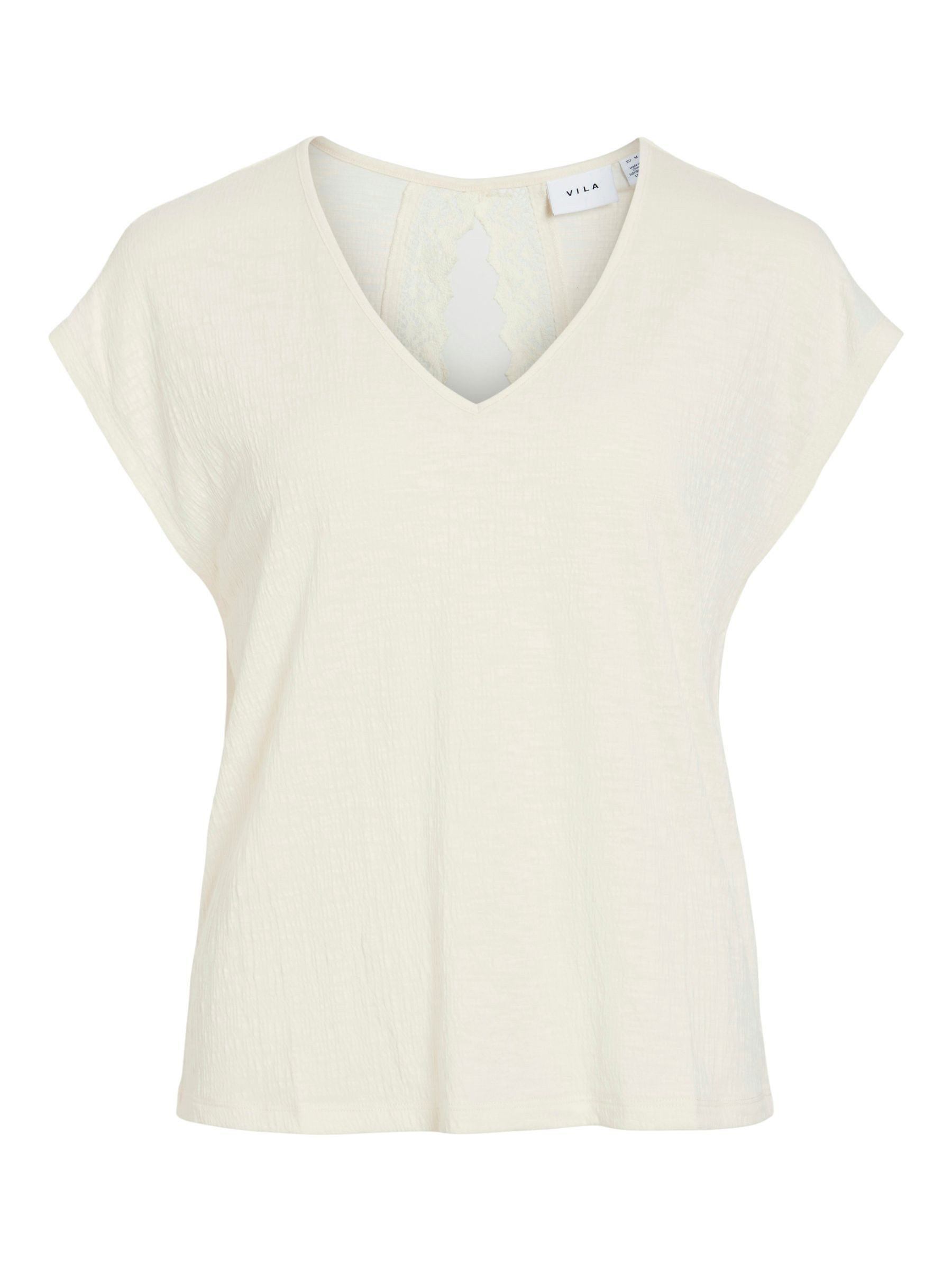 Vila T-Shirt Legere mit Spitzen Details günstig online kaufen