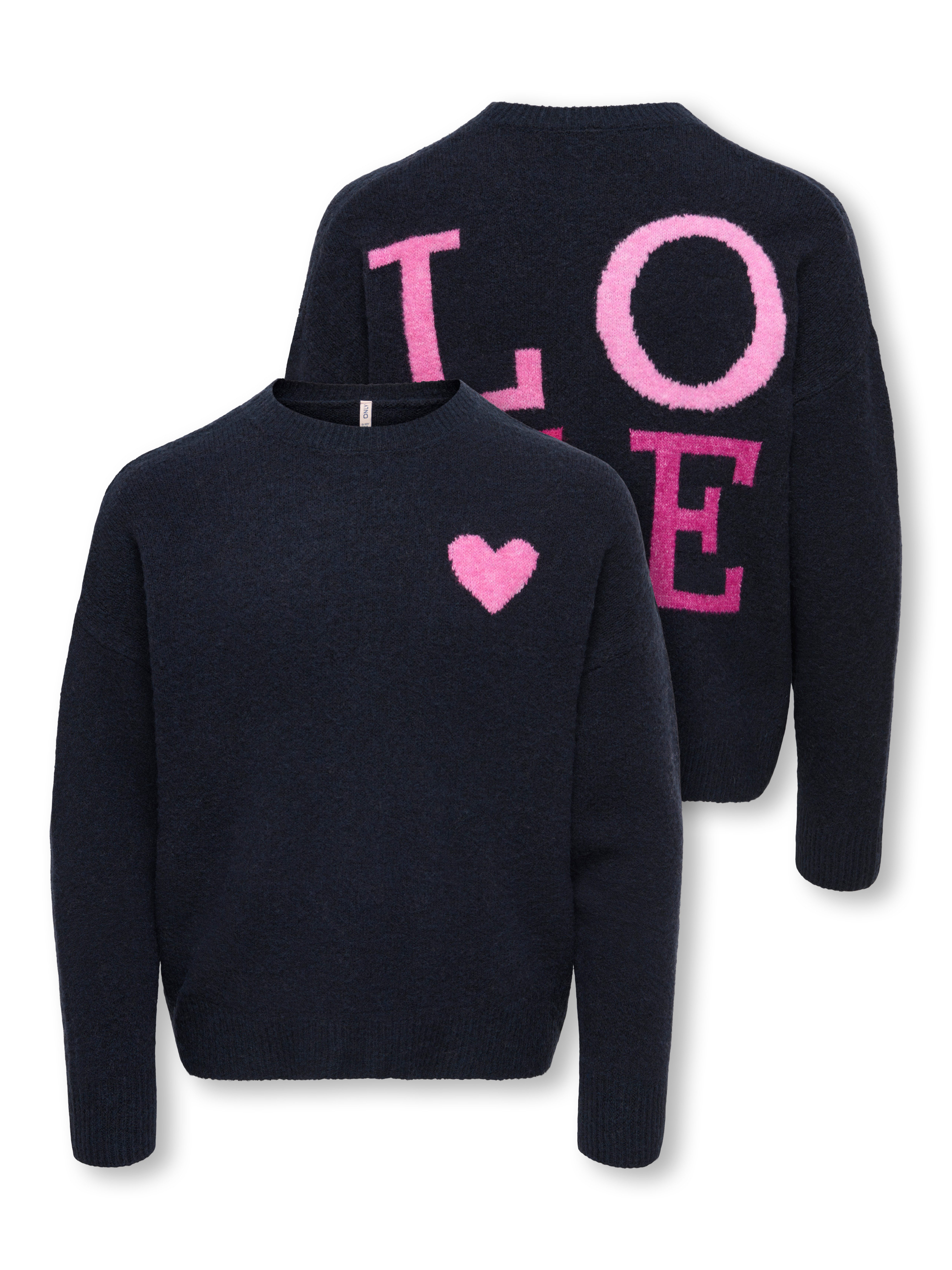 KIDS ONLY Strickpullover KOGABBY LOVE PULLOVER VD KNT