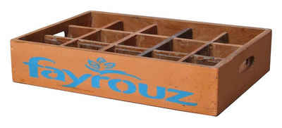 Nawemo Dekotablett Recycling Getränketablett "Fayrouz", orange-blau (1 St)