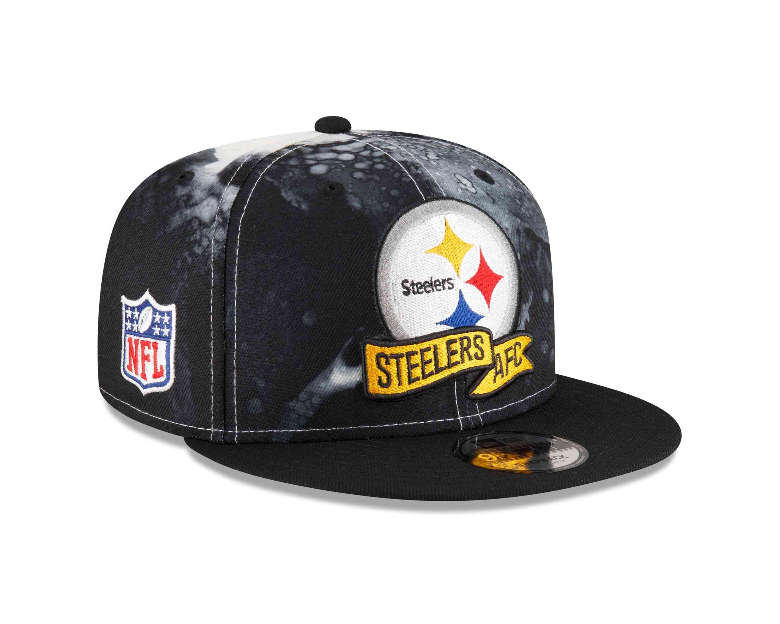 New Era Snapback Cap NFL Pittsburgh Steelers 2022 Sideline Ink 9Fifty