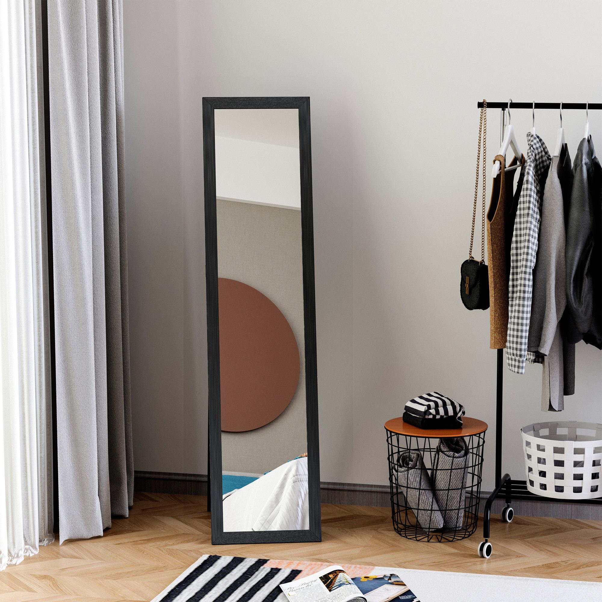 HOMCOM Standspiegel 154 x 37 cm günstig online kaufen