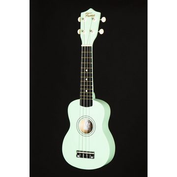 FAME Ukulele, UKE-S BW Sopran Ukulele, Sea Foam Green, inkl. Bag, Lindenholz-Korpus, 12-Bündiges Composite-Griffbrett, Nickel-Finish Stimmmechaniken, UKE-S BW Sopran Ukulele, Sea Foam Green, Lindenholz-Korpus