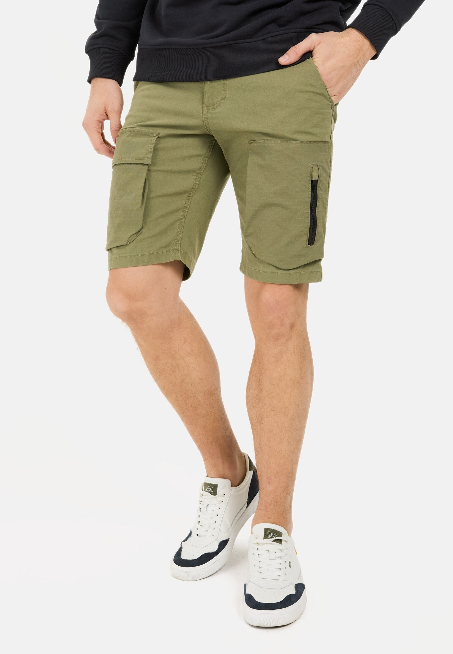 Cargoshorts mit Ripstop-Kontrast