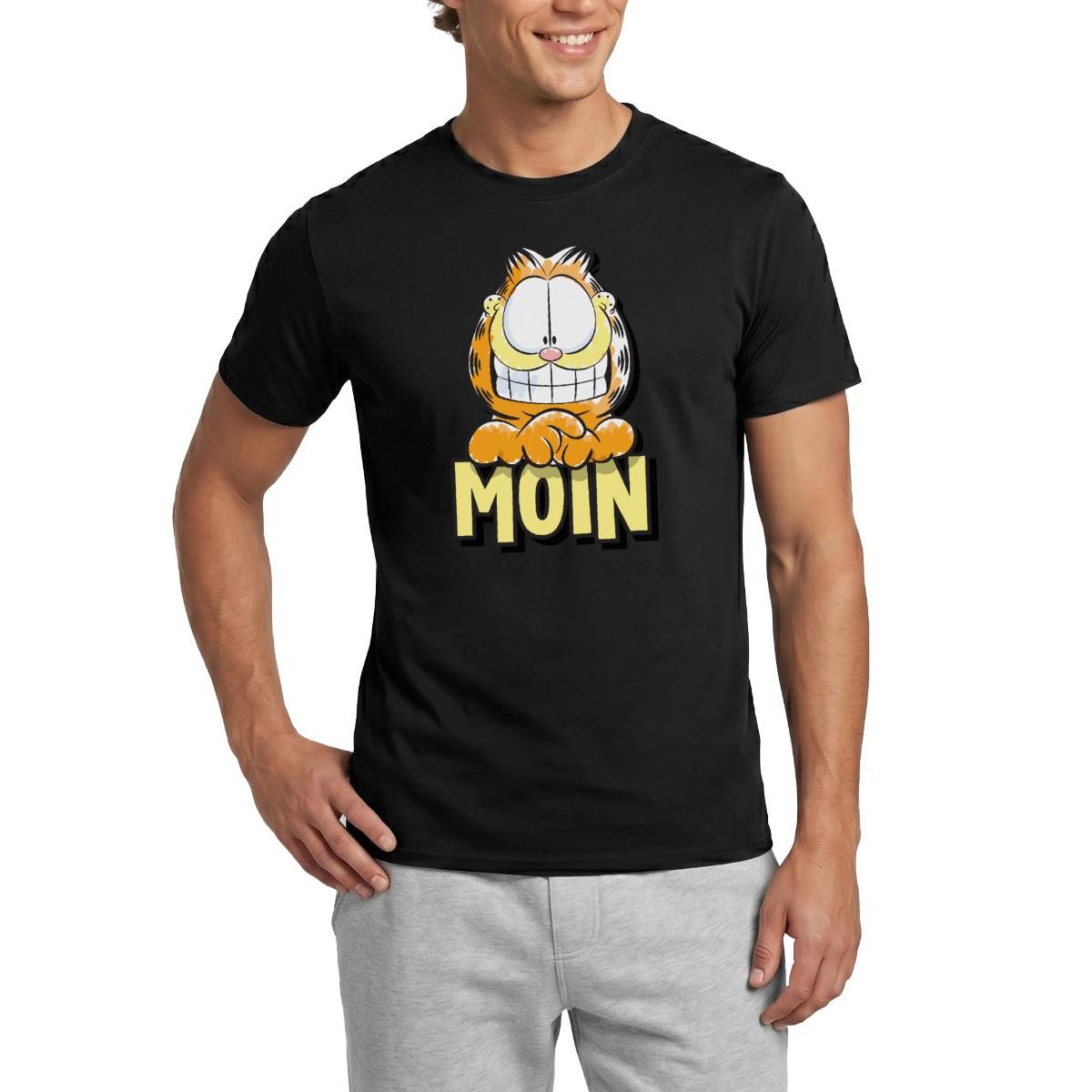 Spreadshirt T-Shirt Garfield Moin Nordsee Ostsee Geschenk Männer T-Shirt (1-tlg)