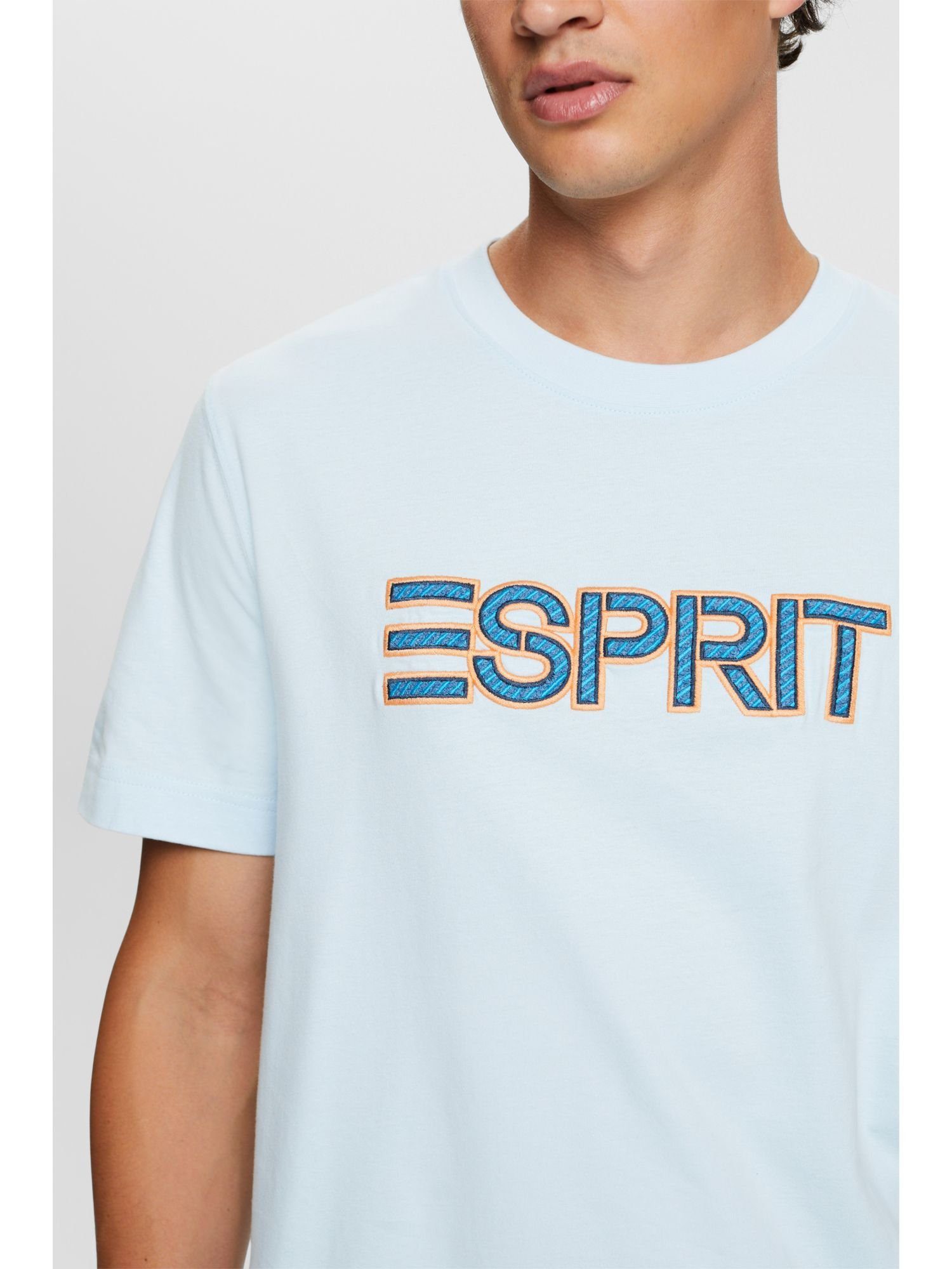 BLUE T-Shirt Esprit (1-tlg) PASTEL Logo-T-Shirt