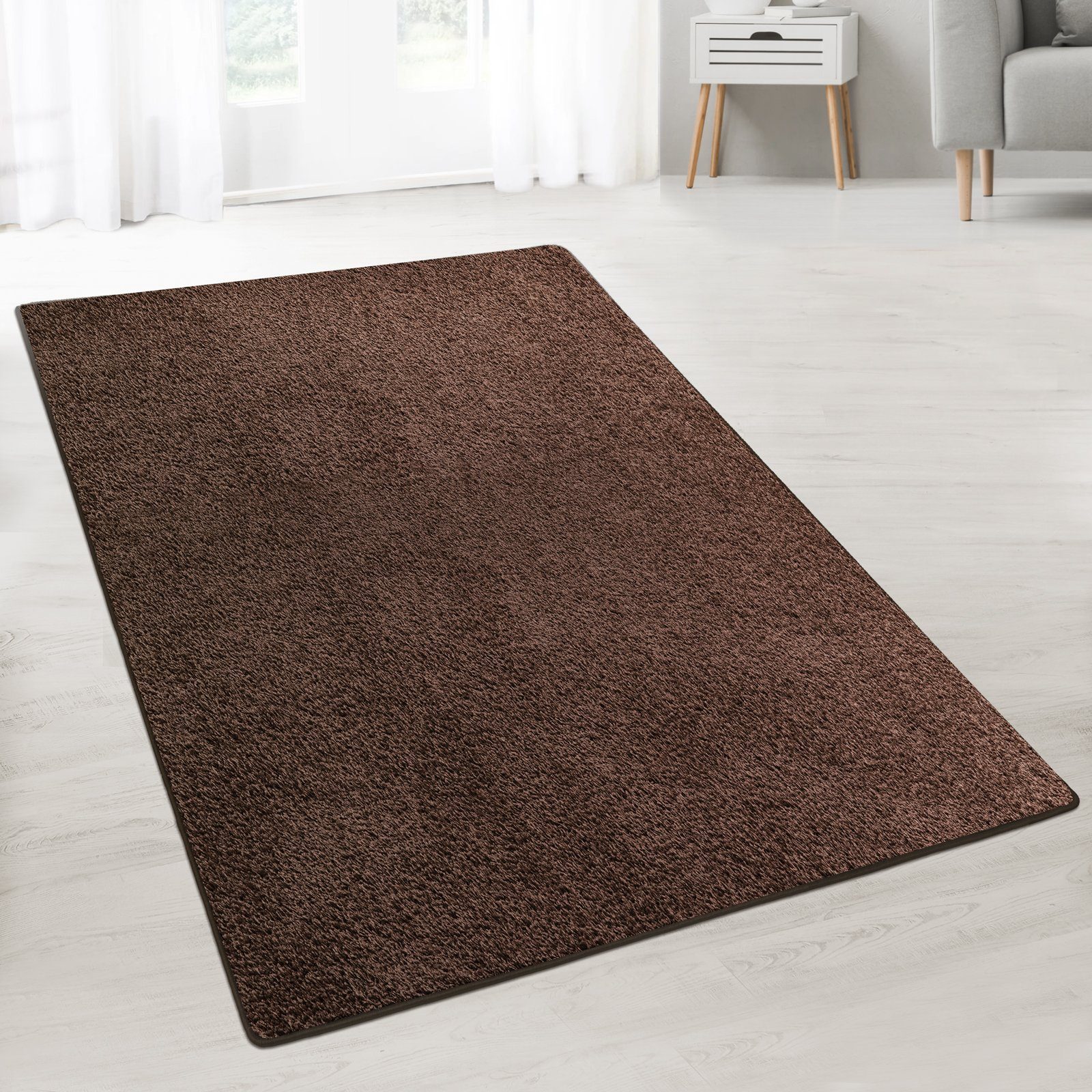 Karat Teppich Shaggy-Teppich Barcelona, ringsum gekettelt günstig online kaufen