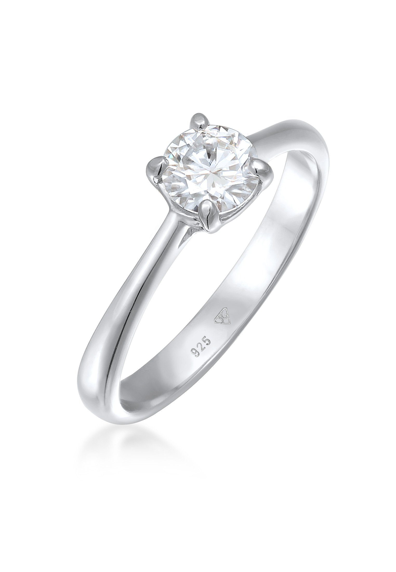 Elli Premium Fingerring Moissanite Solitär Verlobungsring günstig online kaufen