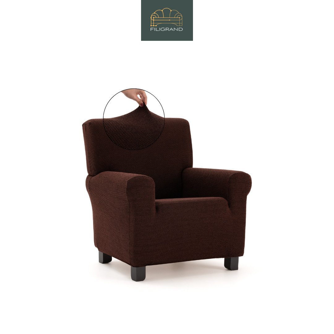 Belmarti Sesselhusse luxuriöser und edler Sesselbezug, Chenille Oberfläche, hochwertiges und langlebiges Material, made in Spain