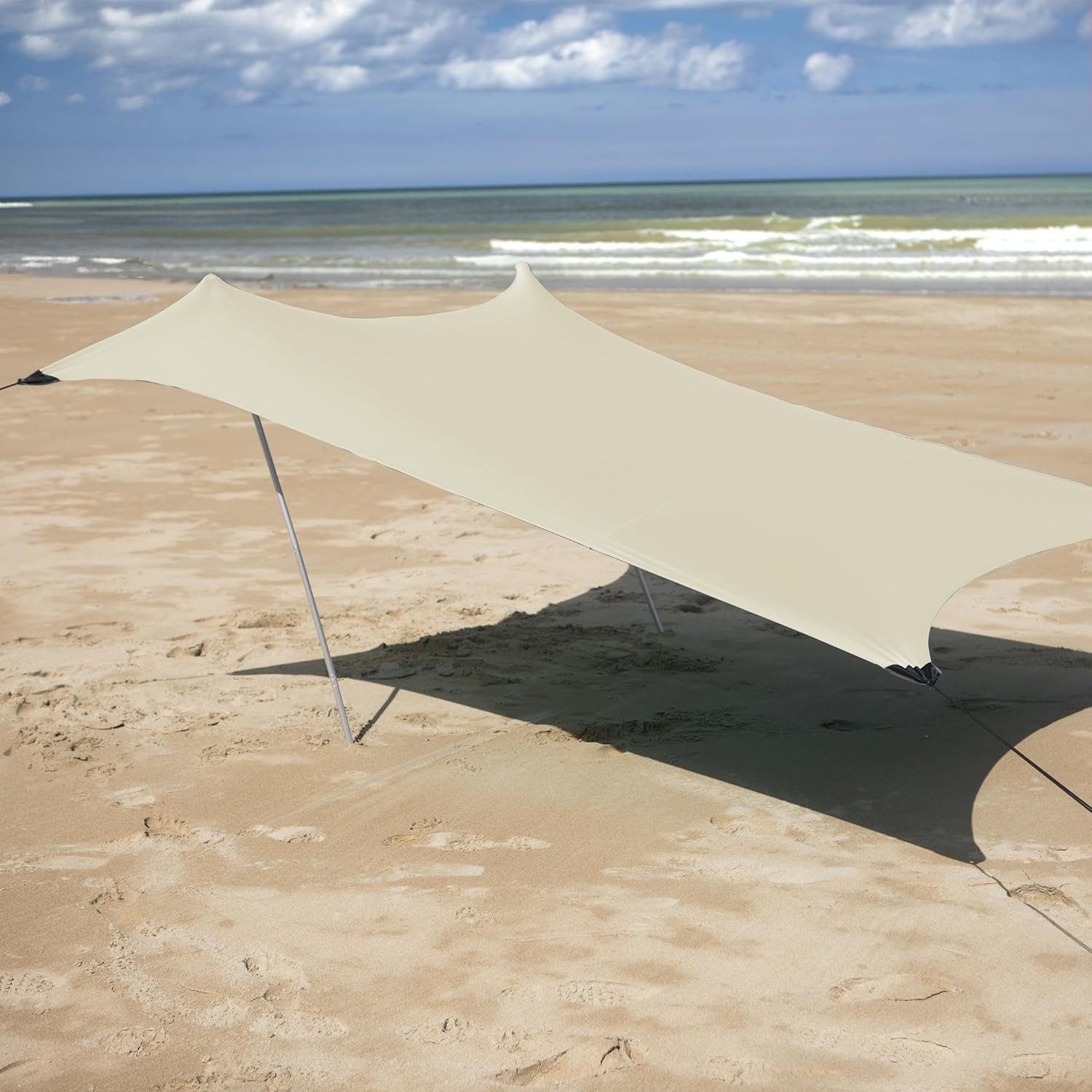 Meister Werkzeuge Sonnensegel Sonnensegel Strandzelt Sonnenzelt 210x210cm mit Tragetasche, Vielfältig einsetzbar