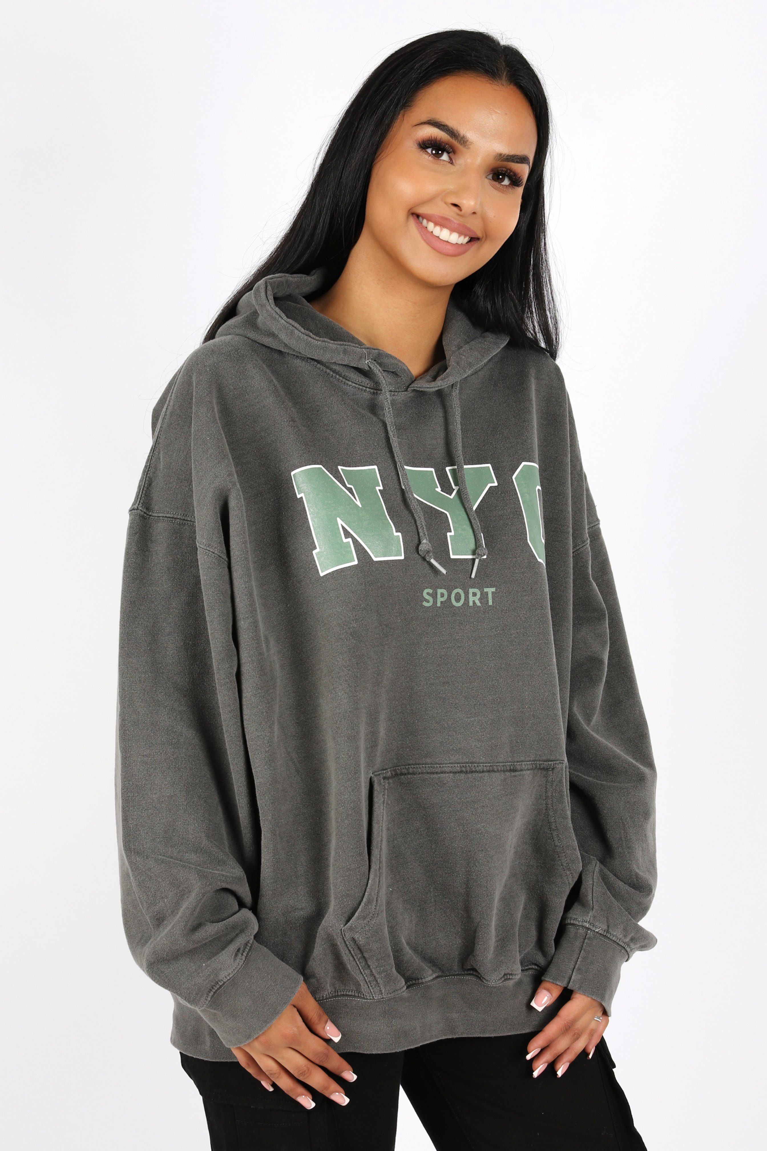 Worldclassca Hoodie Worldclassca Oversized NYC Sport Hoodie Print Kapuzenpu günstig online kaufen