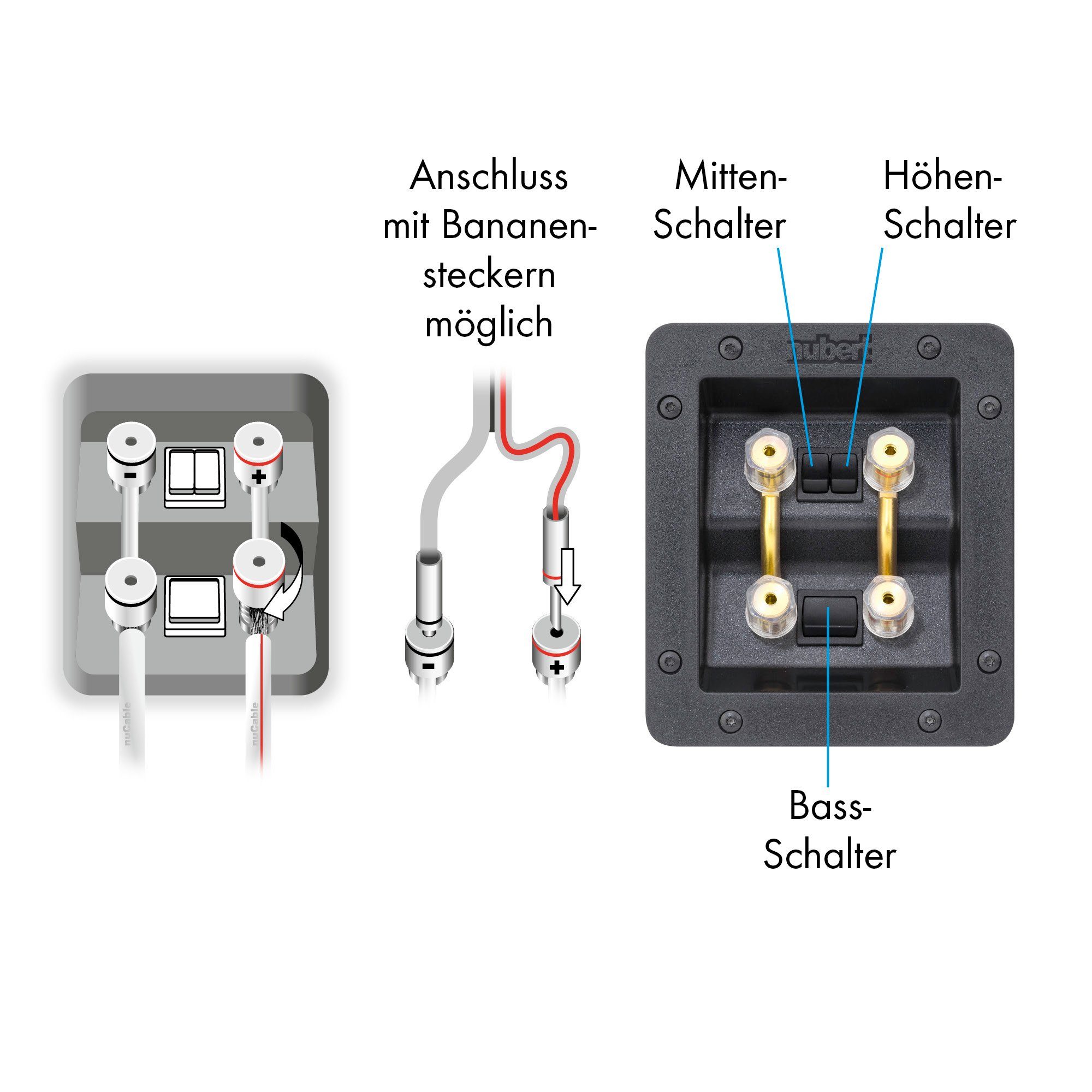 Nubert nuVero 70 W) Center-Lautsprecher (370 Rubinrot