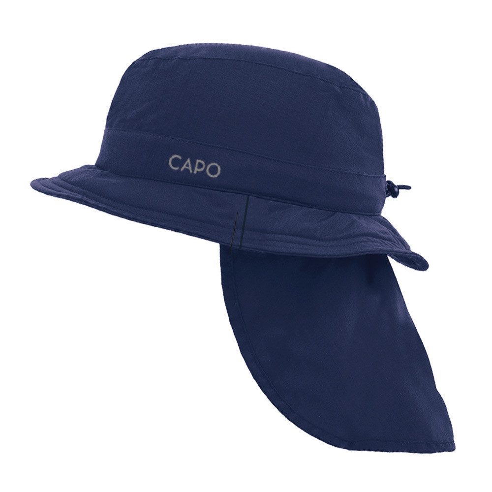 CAPO Fischerhut Fischerhut, Nackenschutz abnehmbar, Futter, UV 50 (1-St)