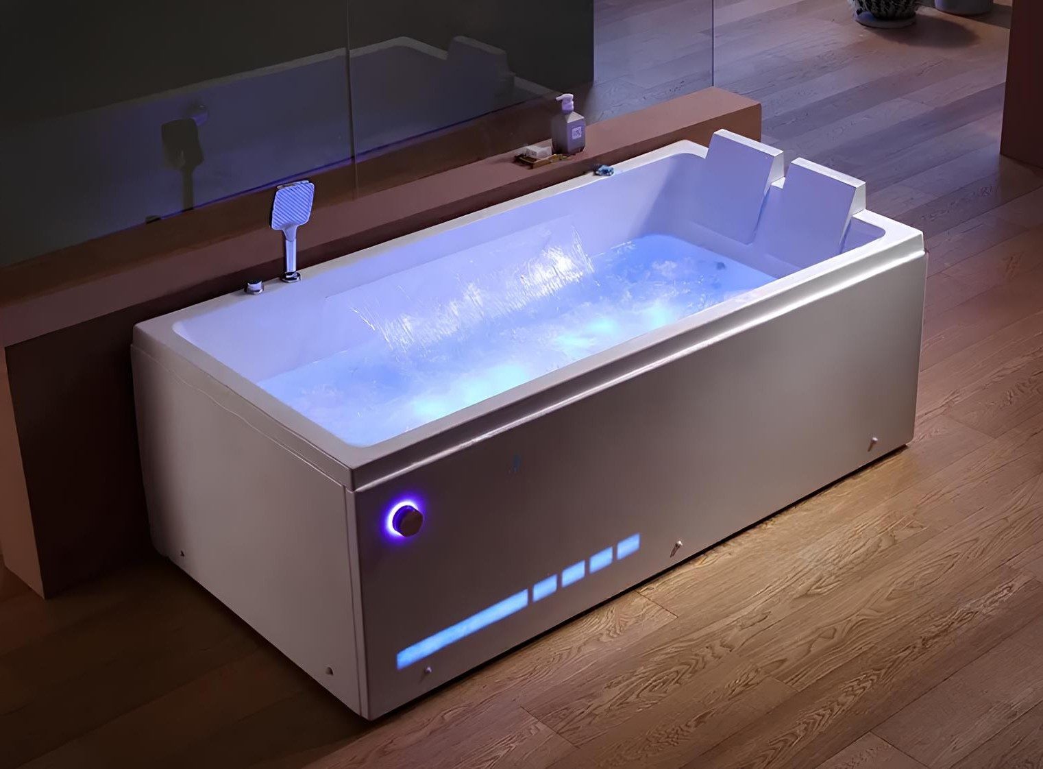 Xlmoebel Whirlpool-Badewanne XLMOEBEL Hydromassagewanne aus Acryl in elegantem Weiß, Made in Europa
