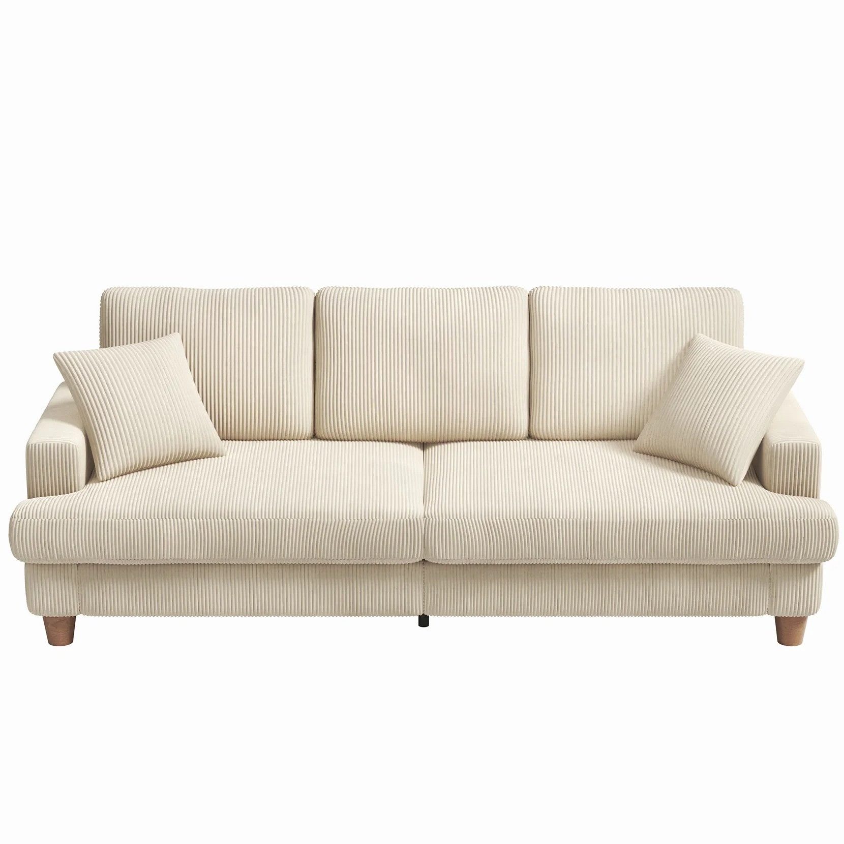 ToteBox 3-Sitzer Bequeme Cord Loveseat Sofa günstig online kaufen