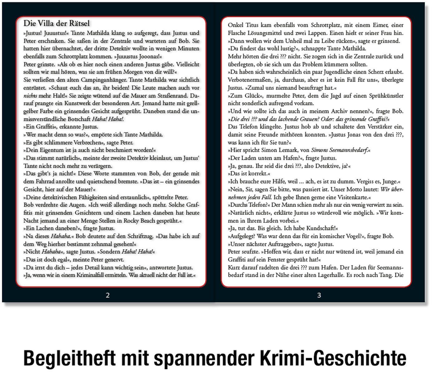 Kosmos Puzzle Krimipuzzle Die drei ??? Die Villa der Rätsel, 300 Puzzleteile, Made in Germany