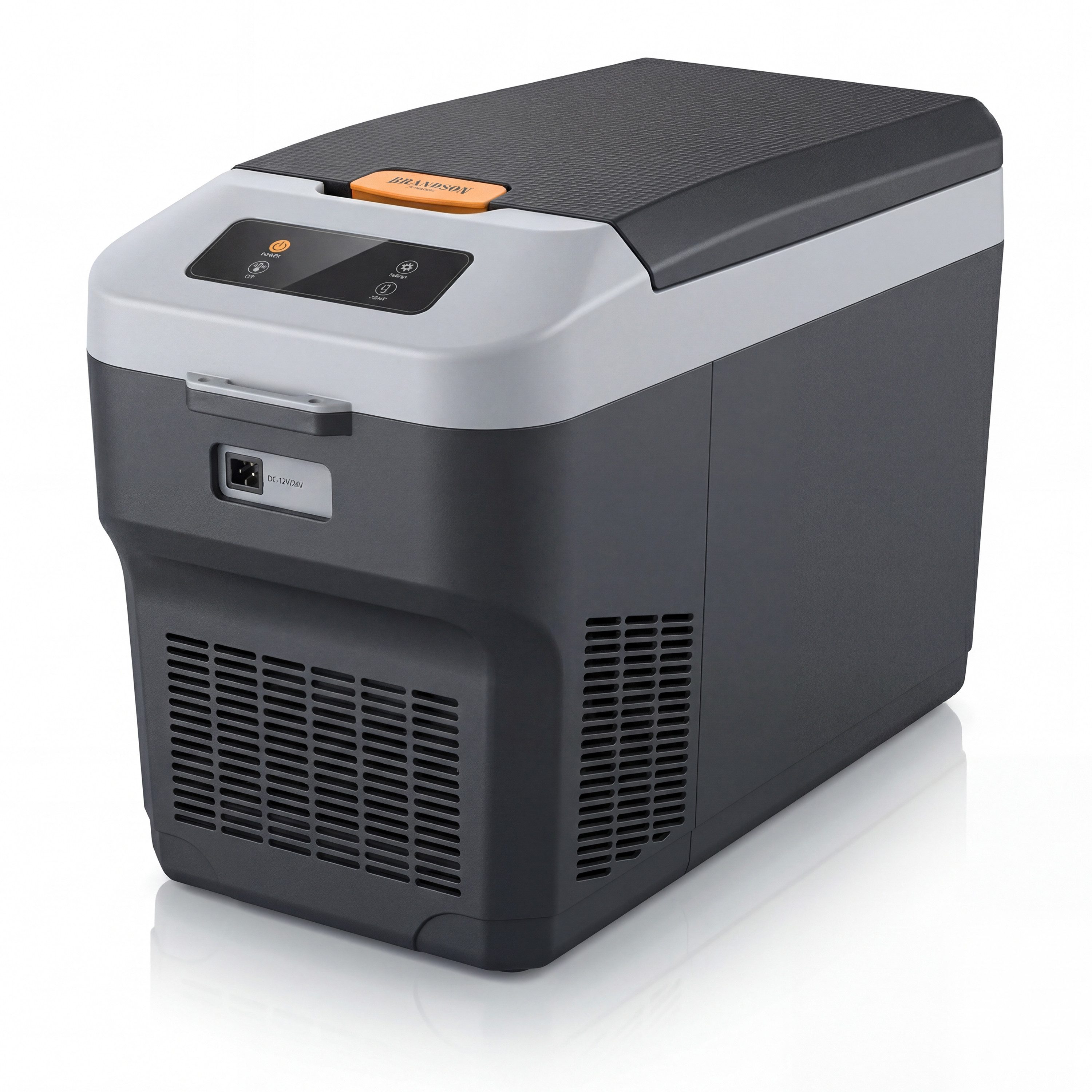 Brandson Elektrische Kühlbox Kompressor Kühlbox, bis – 22°C, ECO Modus, 27 L, für Auto & Haus, 27 l, 12–24 V Auto, 230 V Haus, Batteriewächter, zwei Fächer