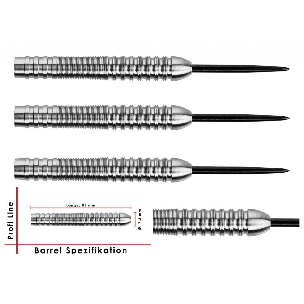 Karella Dartpfeil Steelbarrel Profi Line 80% Tungsten PL-07 24 g