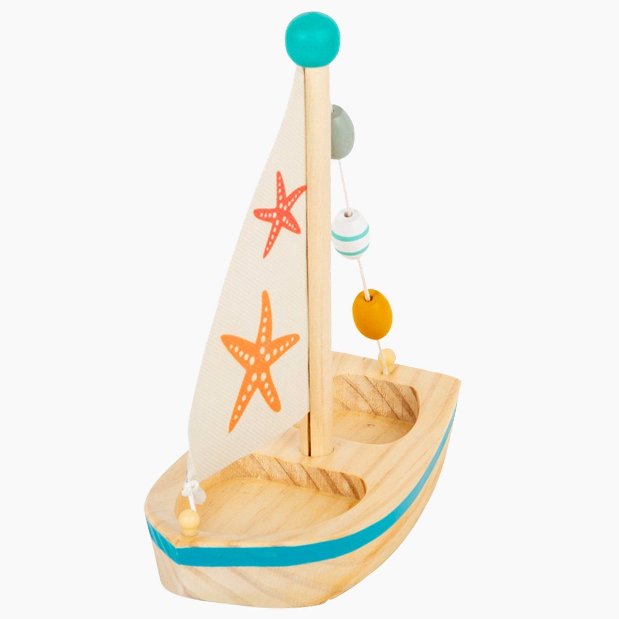 Small Foot Kinderspielboot Wasserspielzeug Segelboot Seestern günstig online kaufen