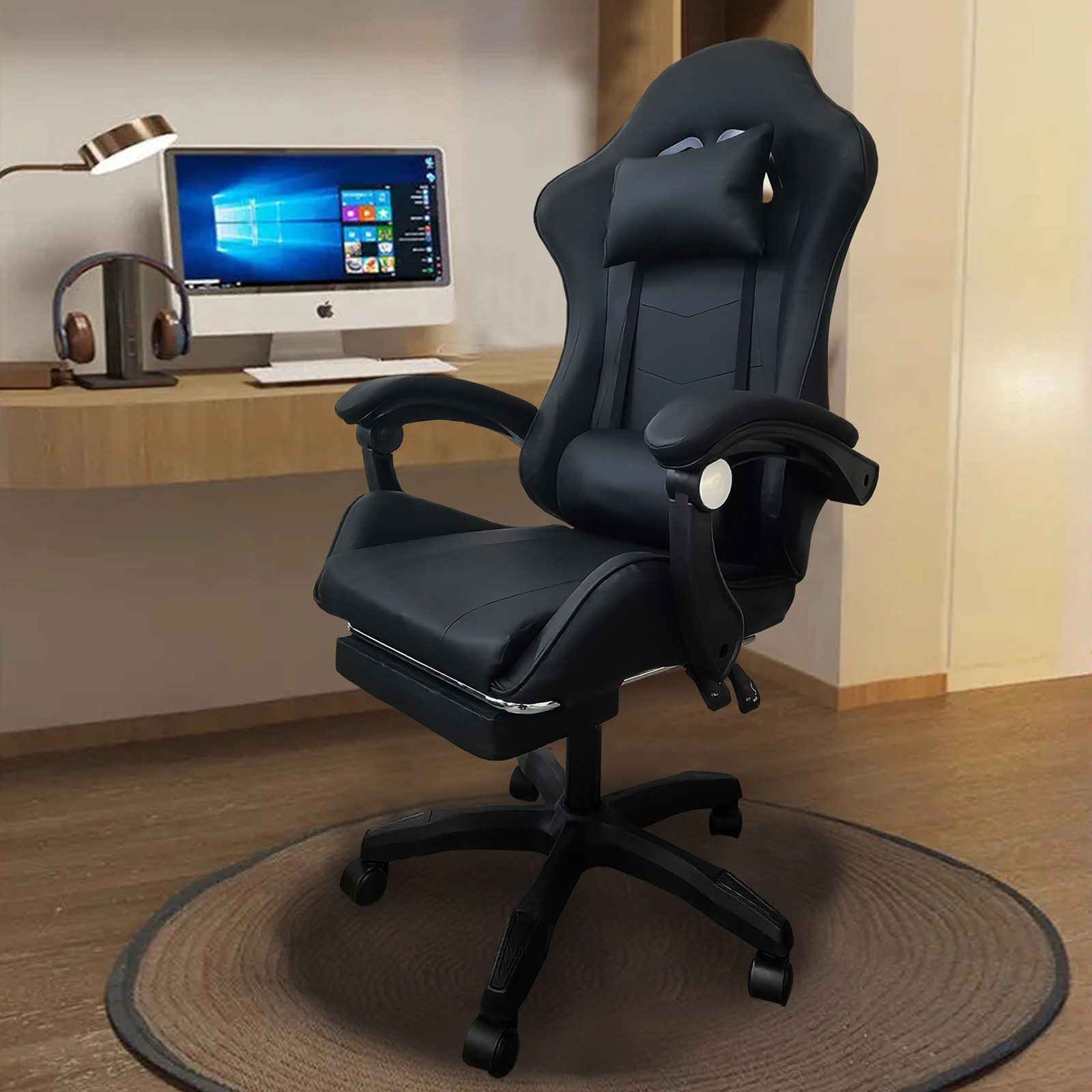 HTI-Living Schreibtischstuhl Schreibtischstuhl Krit Relax Schwarz günstig online kaufen