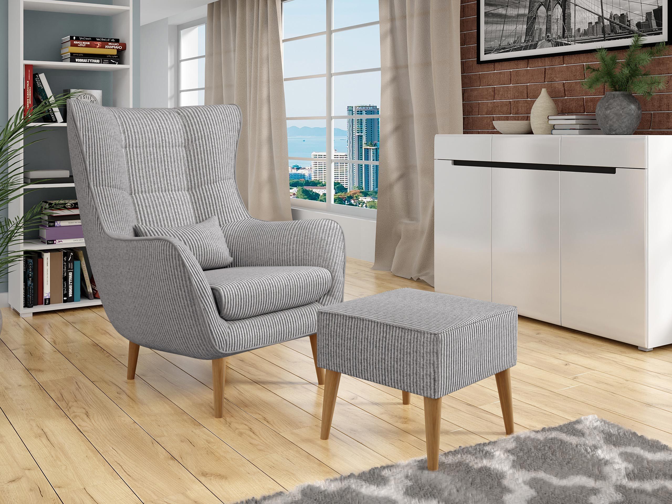 MIRJAN24 Sessel Estjano Cord, Füße aus günstig online kaufen