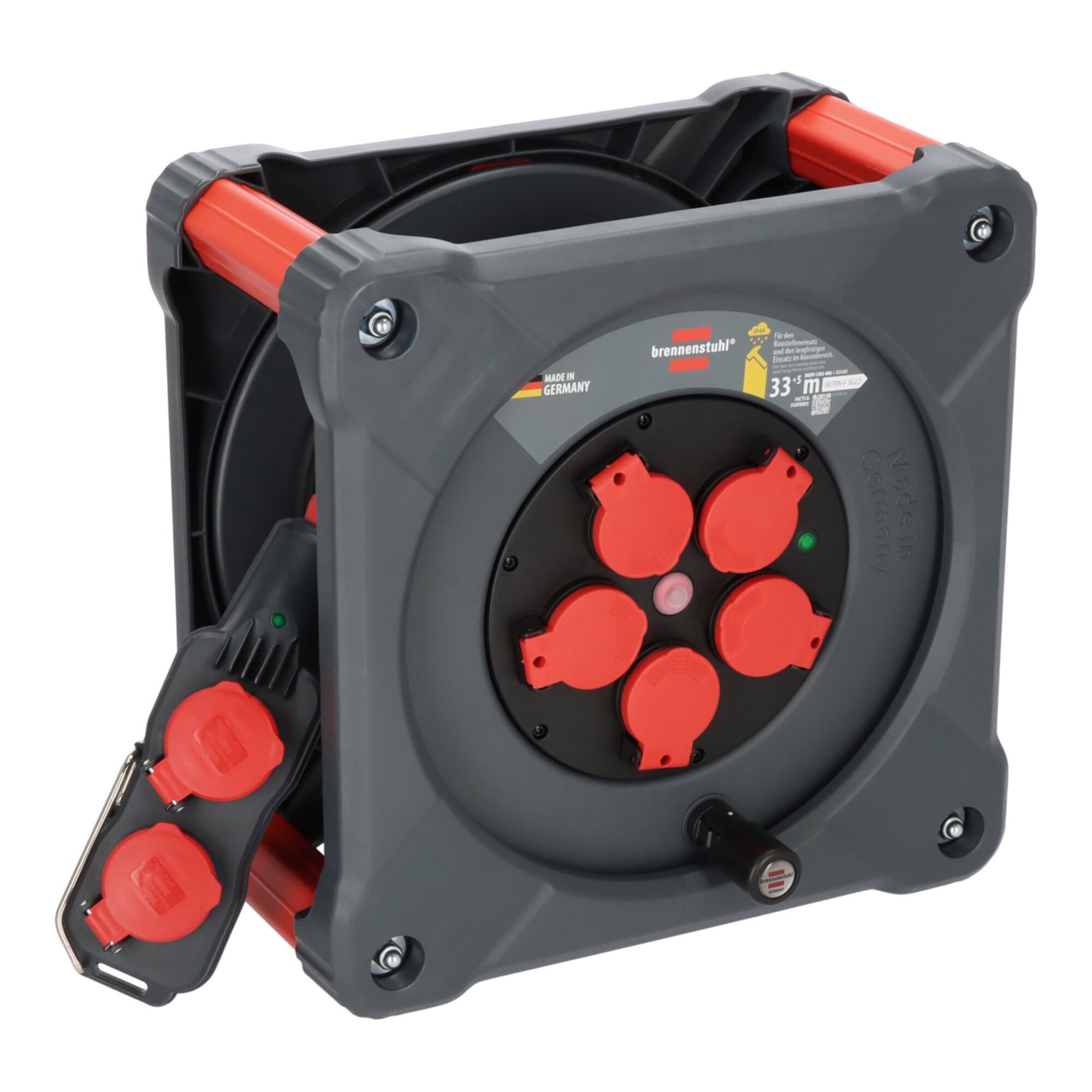 Brennenstuhl Stromverteiler Brennenstuhl Professional Baustellen-Kabeltrommel mit Powerblock KC 32