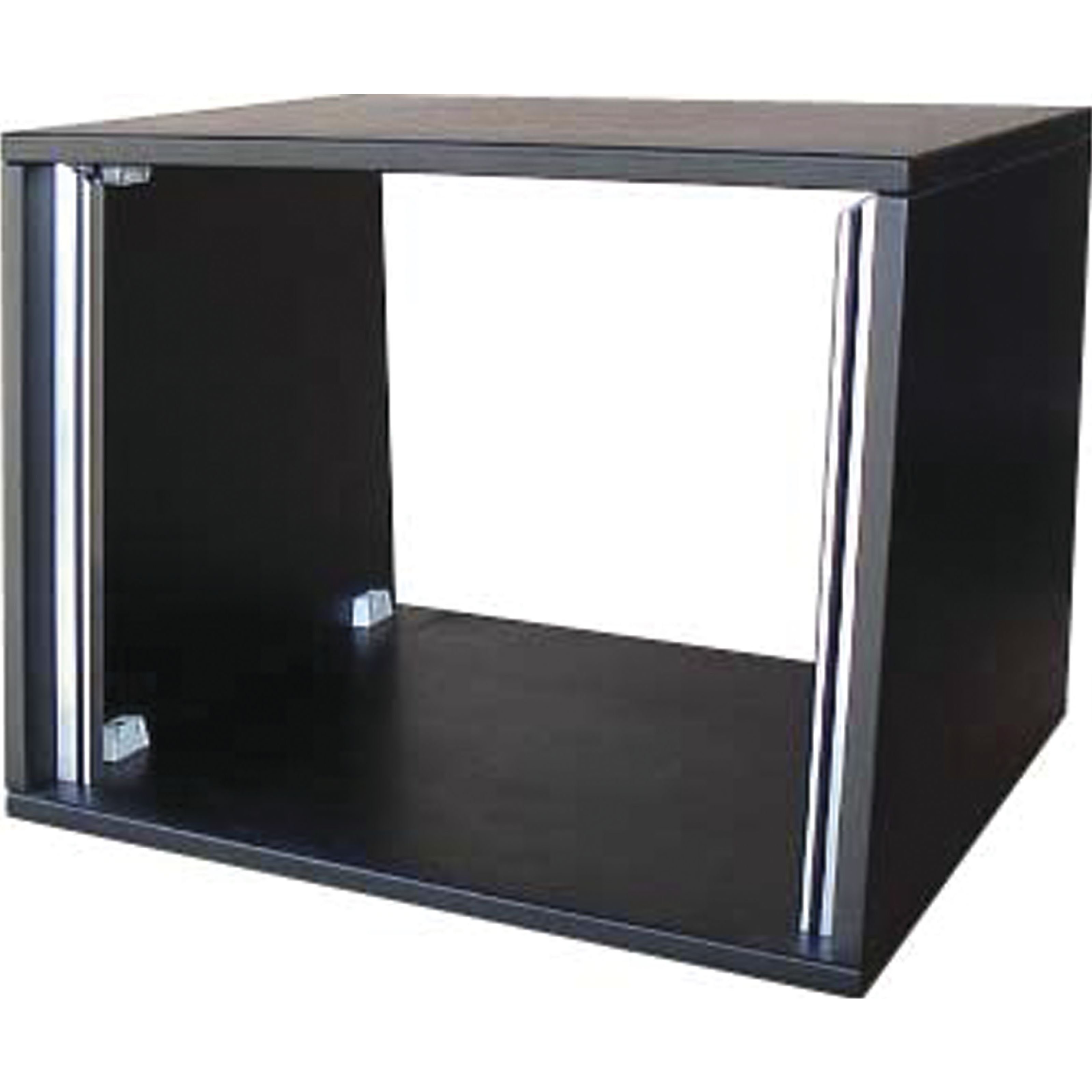 MUSIC STORE Musikinstrumentenstander Studiorack 4HE Birke MP Bausatz Schwarzlack 7 Schrag Studio Rack Studiomobel Studio Racks Studiorack 4HE