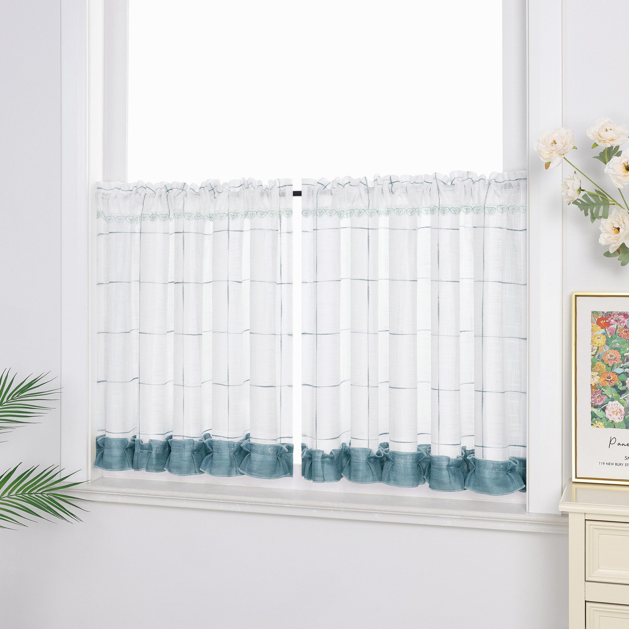 Joyswahl Scheibengardine Slike (1 St), Stangendurchzug, verdunkelnd, mit ka günstig online kaufen