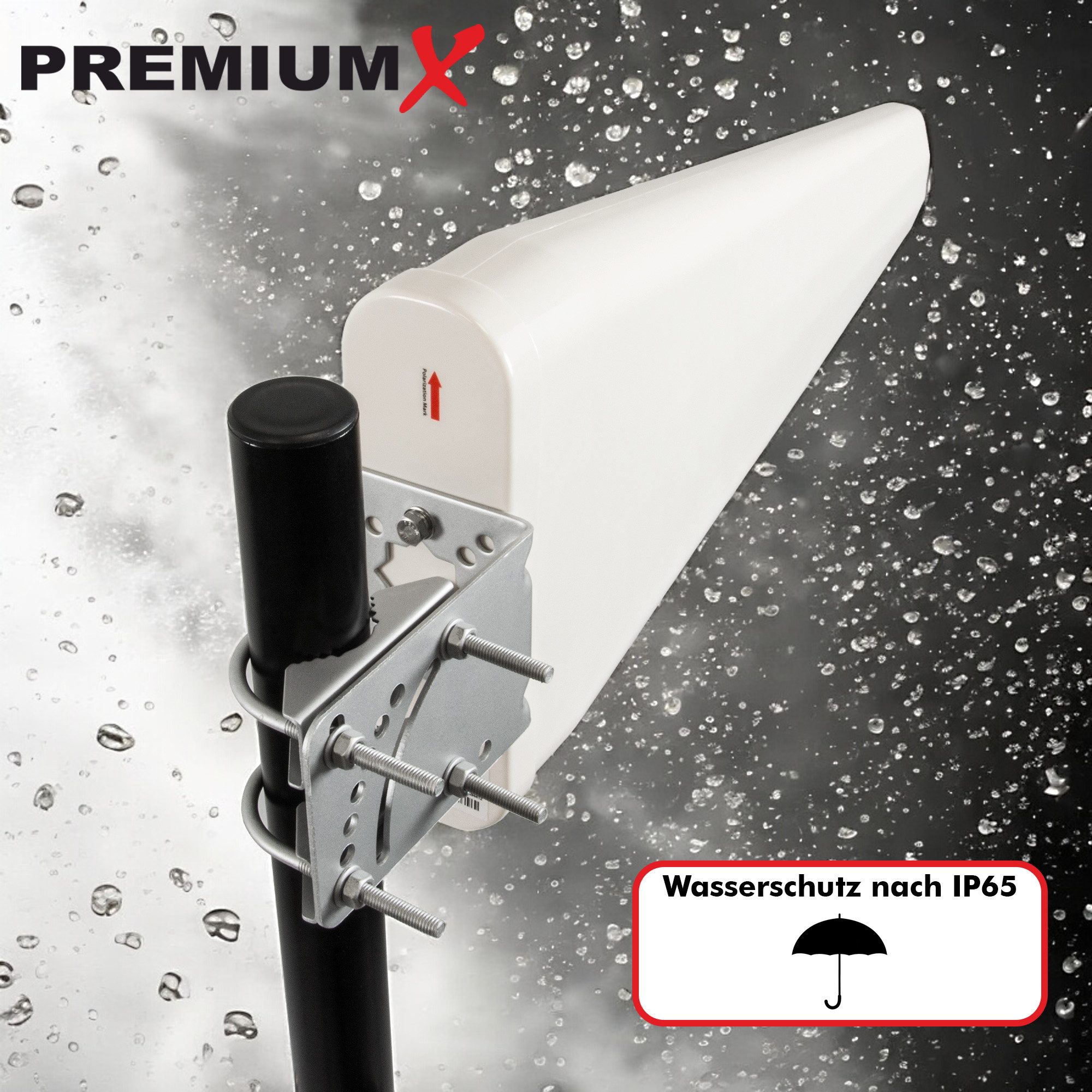 PremiumX LTE Antenne 3G 4G Mobiles Netzwerk Außenantenne Outdoor 10m Kabel Mobilfunkantenne