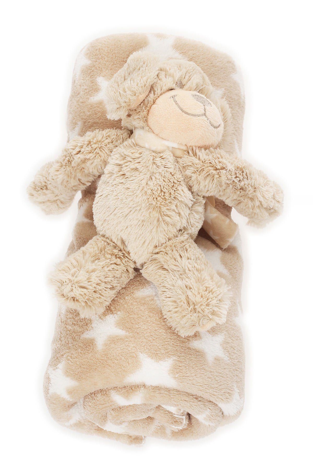 Babydecke Baby Kuscheldecke CL 0033 Schlamm - Stern