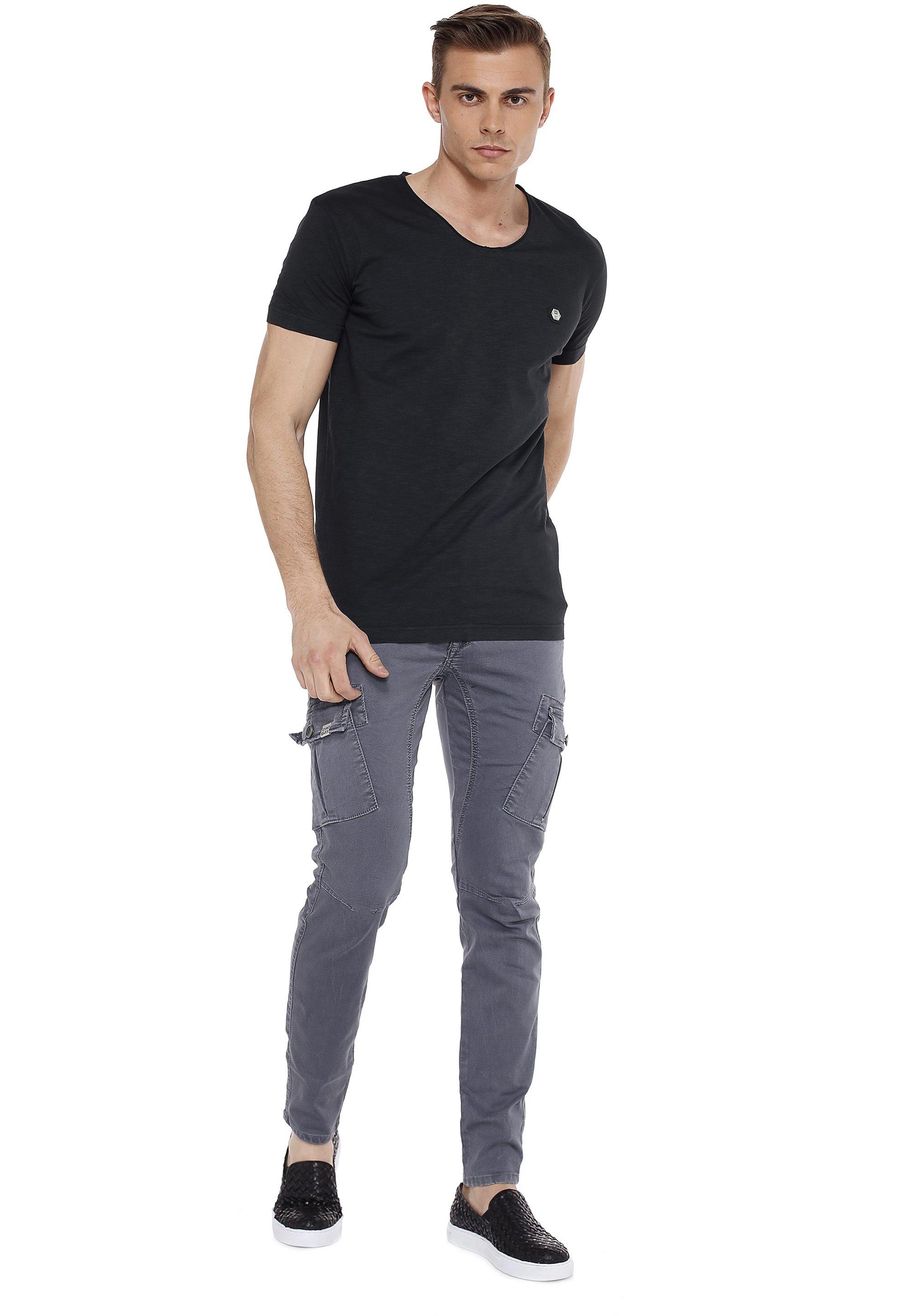 Baxx Cipo Loose-Fit T-Shirt im & schwarz