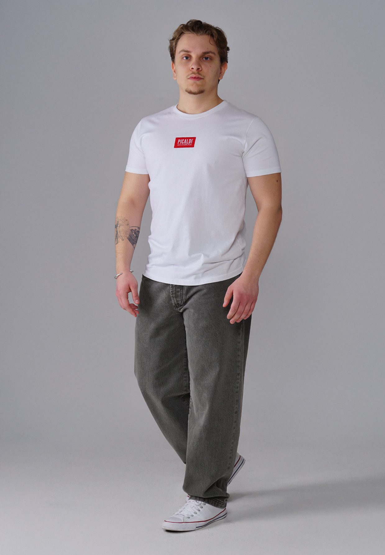 PICALDI Jeans 5-Pocket-Jeans Zicco 471 Titan – Stretch Tapered Fit Anthracite (1-tlg) Denim-Stretch