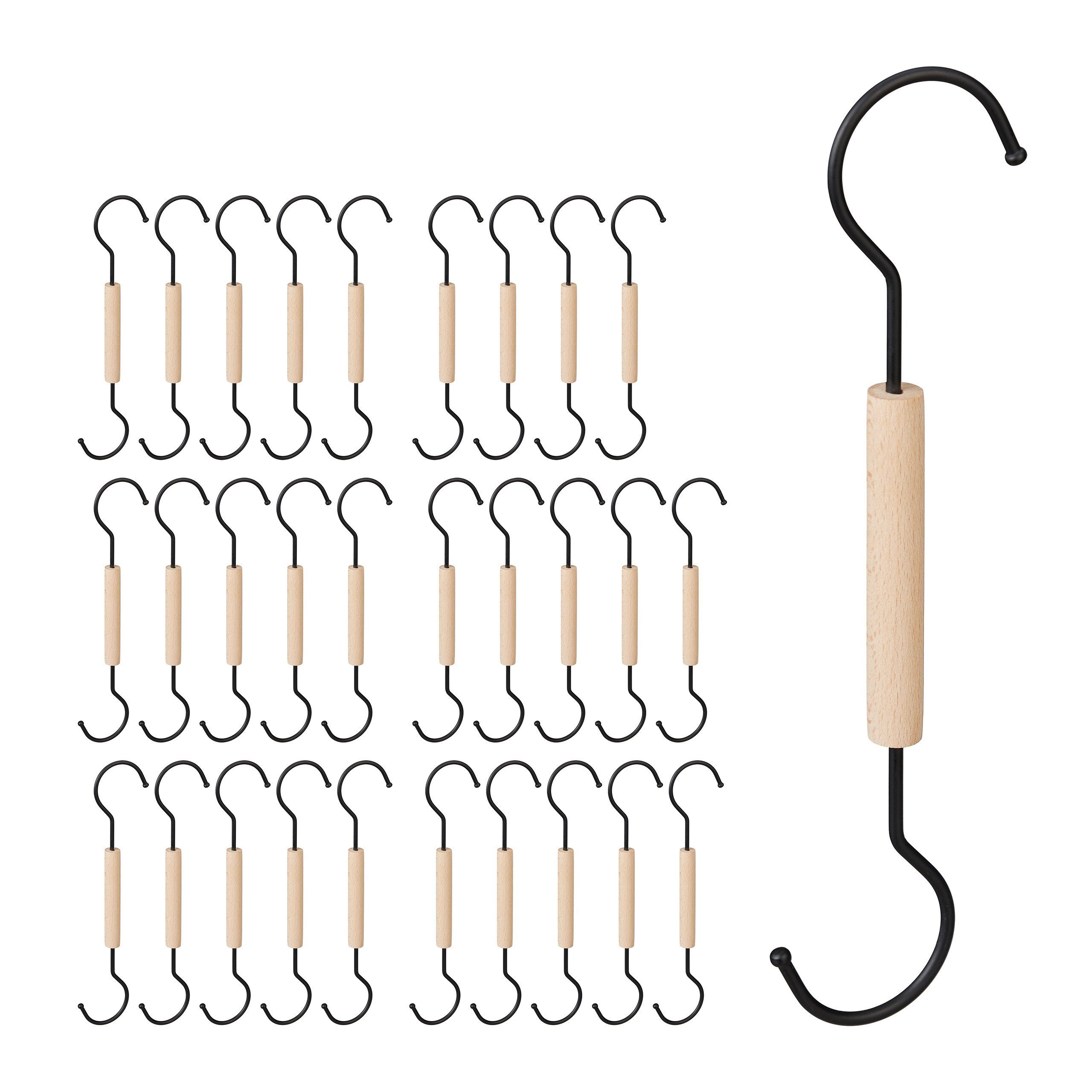 relaxdays Dekohaken »30 x S Haken«, relaxdays, Im Set: S-förmige Haken
