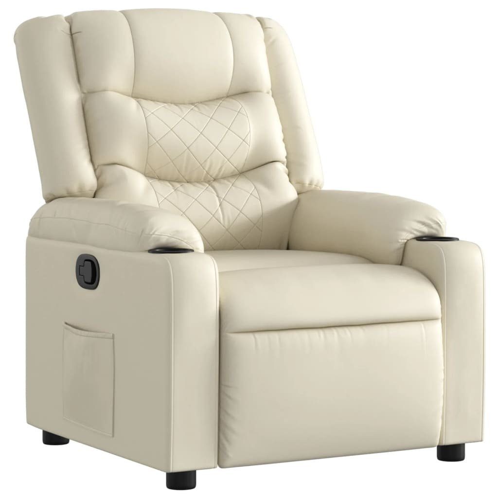vidaXL Sessel Relaxsessel Creme Kunstleder (1-St) günstig online kaufen