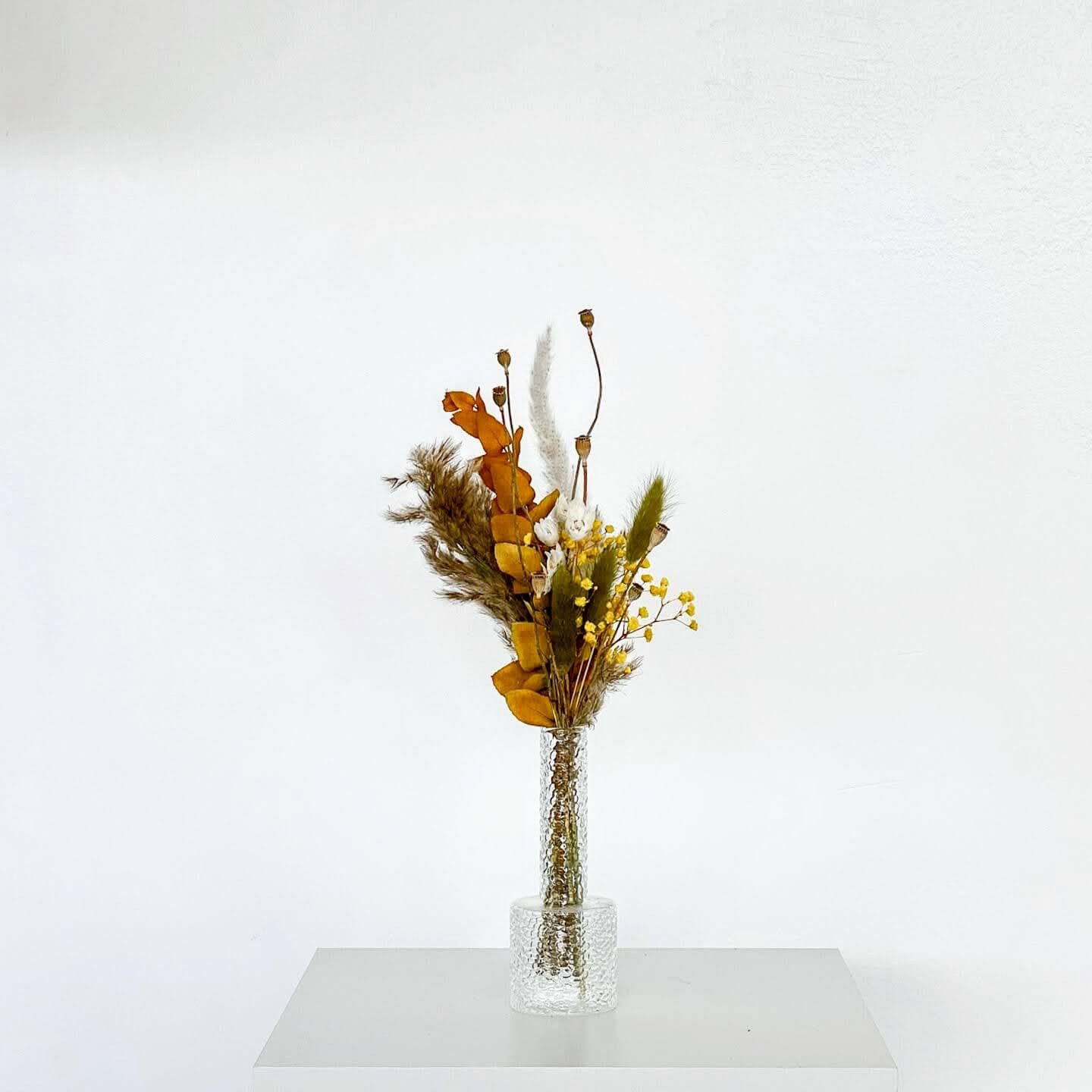 Trockenblume Herbstliche Harmonie: Mini-Trockenblumenstrauß in kräftigen Tönen, LYKKE & You
