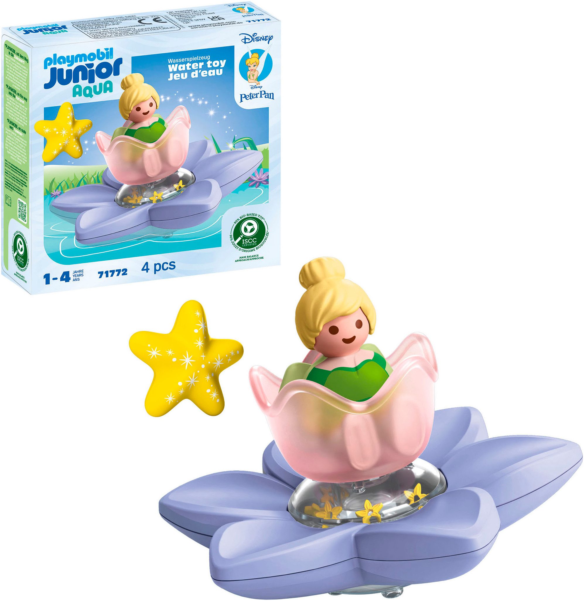 Playmobil® Tinkerbells magische Feen-Schwimmblume (71772), JUNIOR & Disney Konstruktions-Spielset, (4 St), Made in Europe