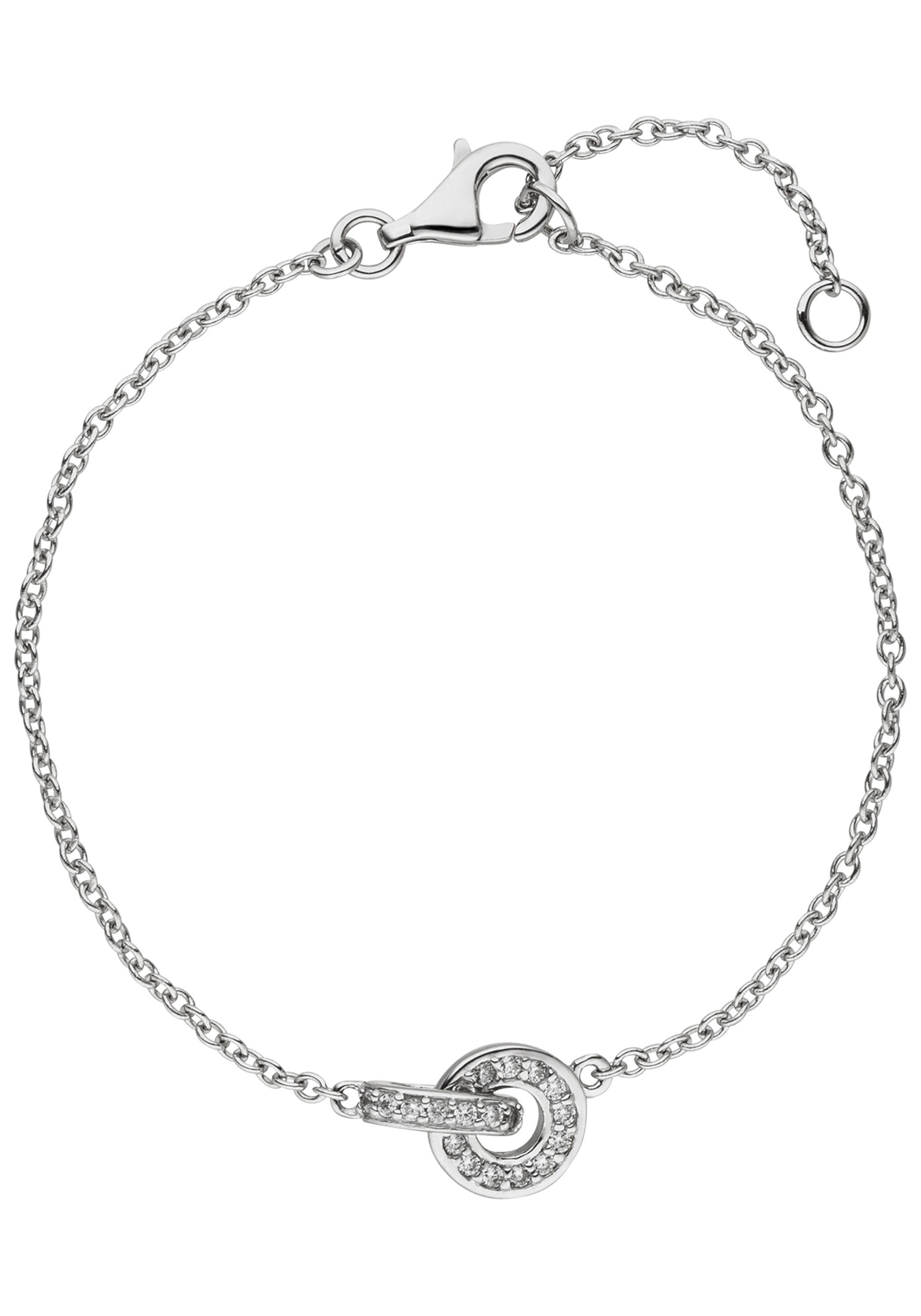 JOBO Armband, 925 Silber mit 20 Zirkonia... JOBO Armband, 925 Silber mit 20 Zirkonia...