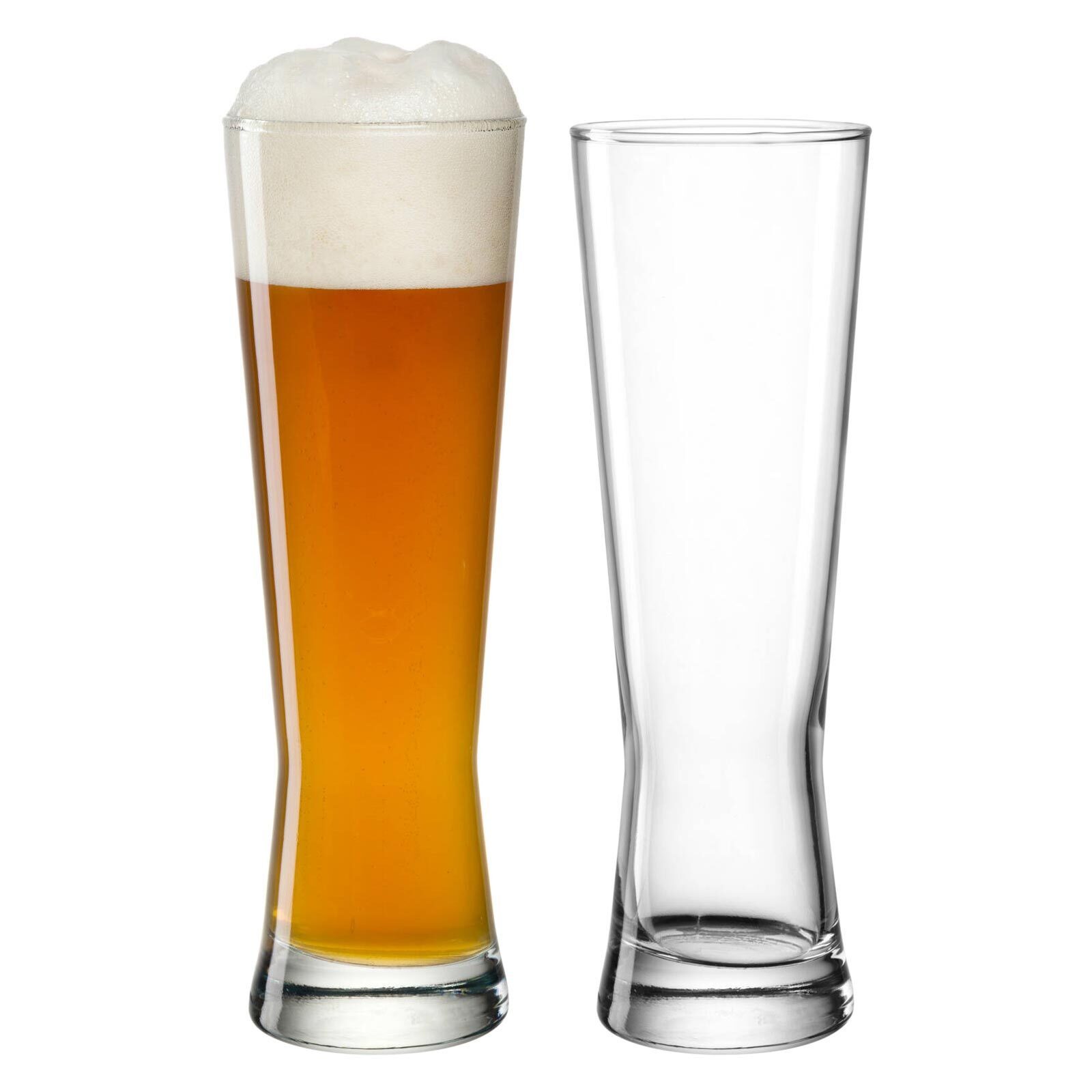 LEONARDO Bierglas Grano Weizenbiergläser 500 ml 2er Set, 2-tlg., Glas