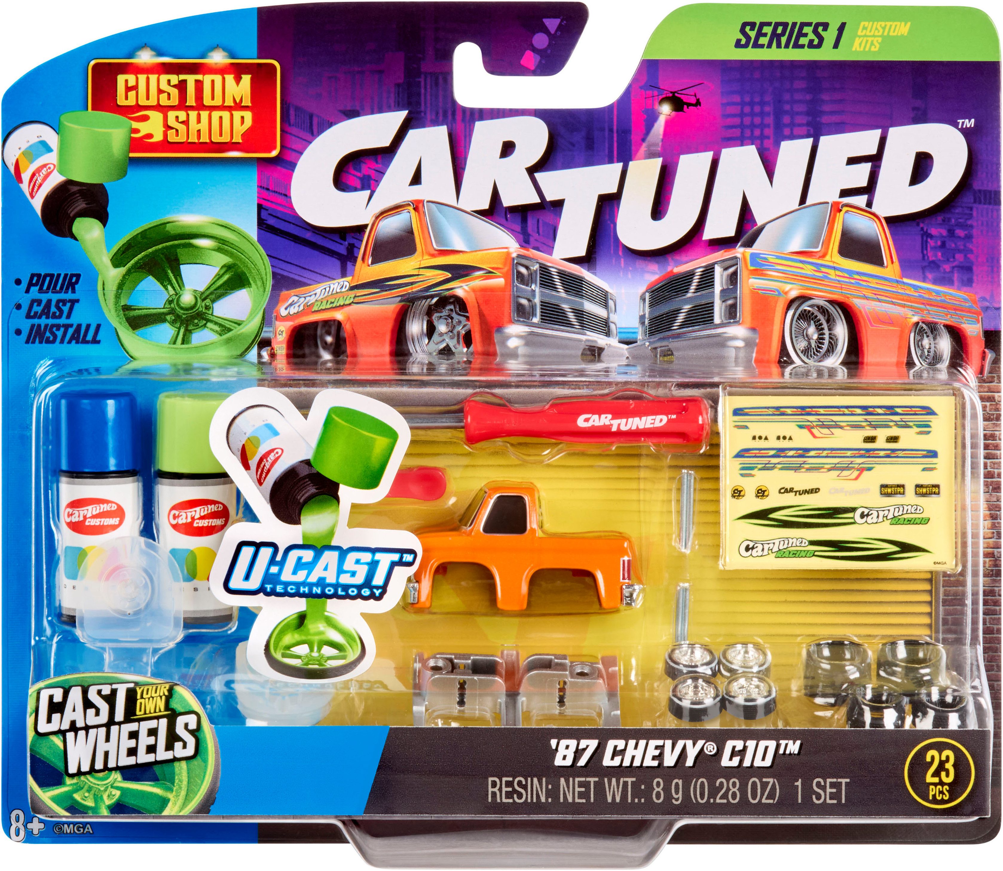 CARTUNED Modellbausatz CarTuned, Custom Model Kit - 1987 Chevy C10, Maßstab 1:24