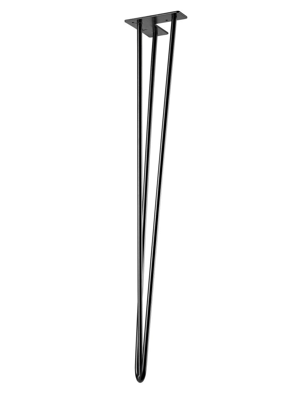 Stahl schwarz 71 Hettich Hettich Tischbein x 12 cm 12 matt x Hairpin