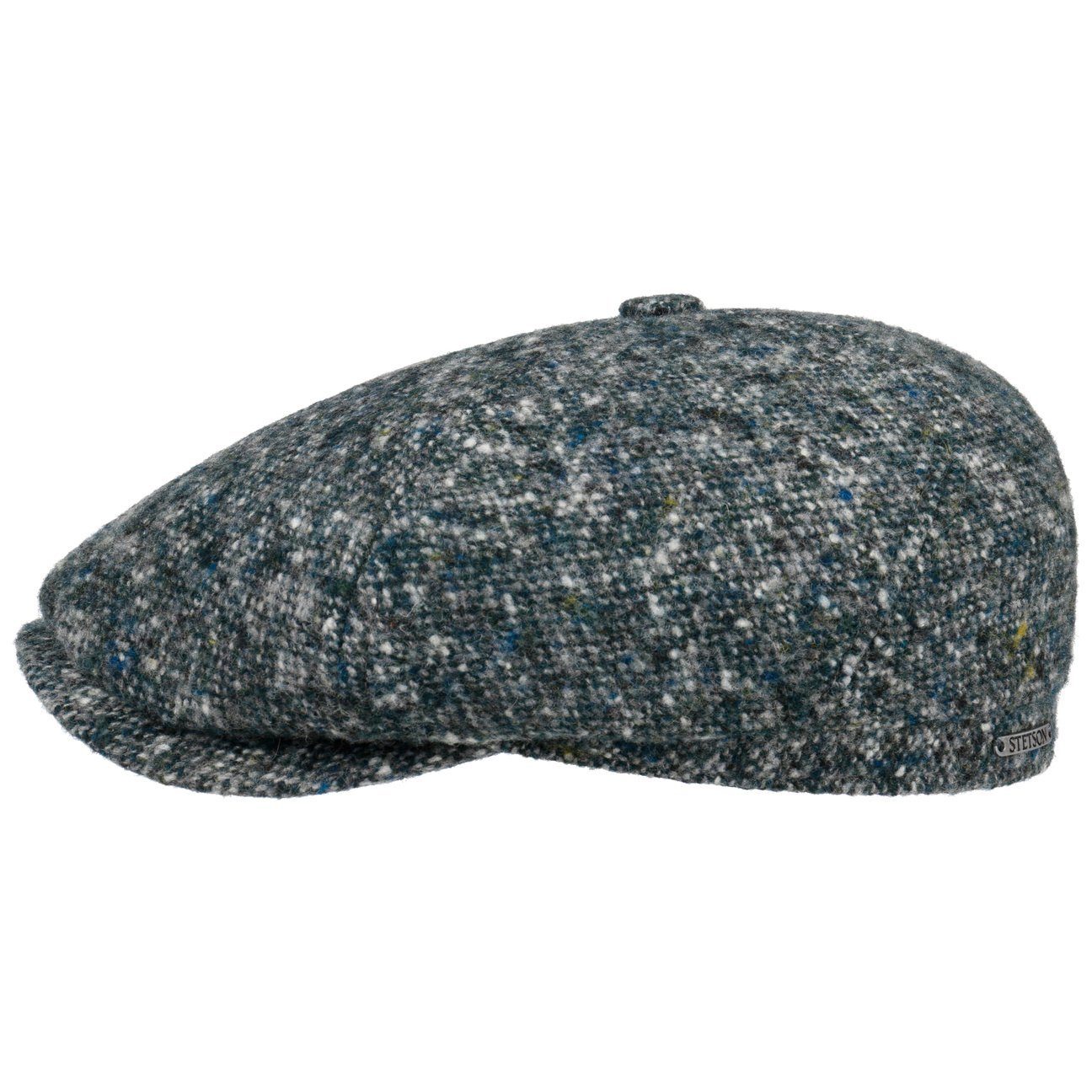 Stetson Flat Cap mit (1-St) Schirmmütze Schirm dunkelgrün