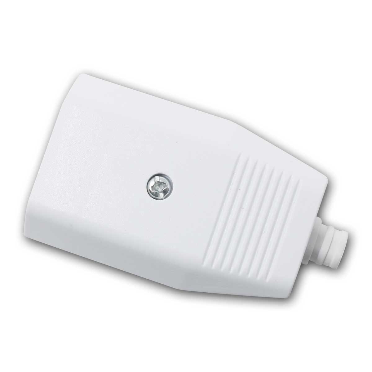 world-trading-net Euroflachstecker 3x Europa-Flachkupplung, weiß, Schraubanschluss