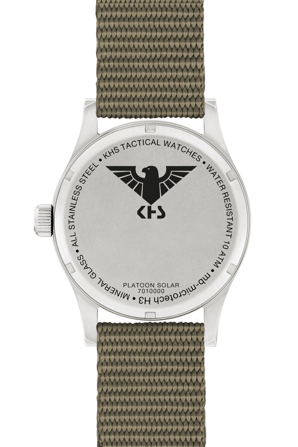 KHS Solaruhr Herren-Platoon Natoband Grau