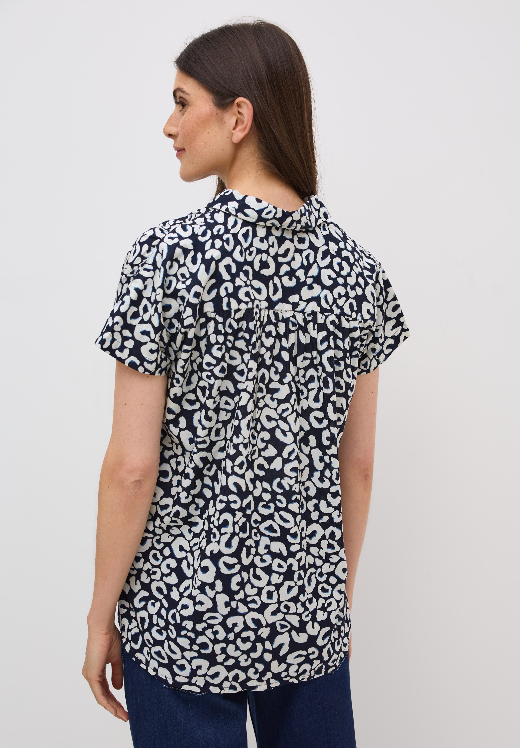 CECIL Kurzarmbluse mit Kragen günstig online kaufen